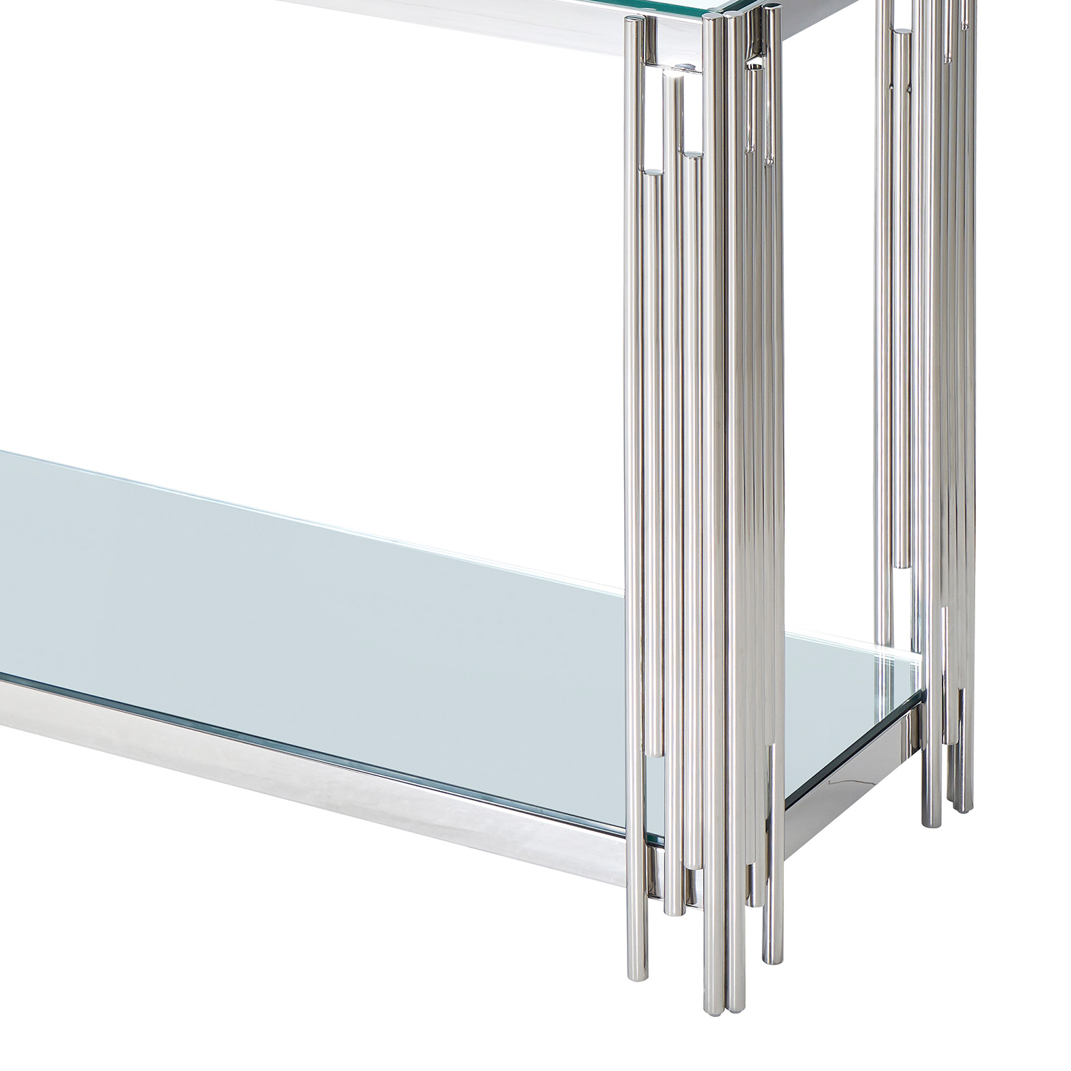 Worldwide Estrel Console Table - Silver