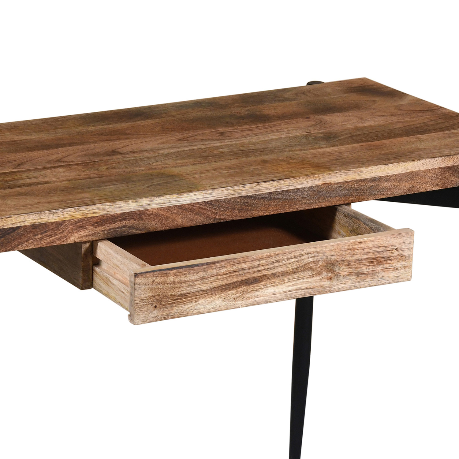 Worldwide Navid Desk - Natural Burnt/Black