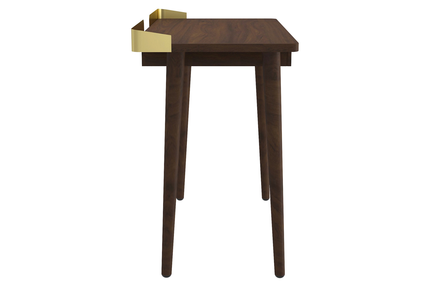 Worldwide Anand Desk - Walnut/Aged Gold