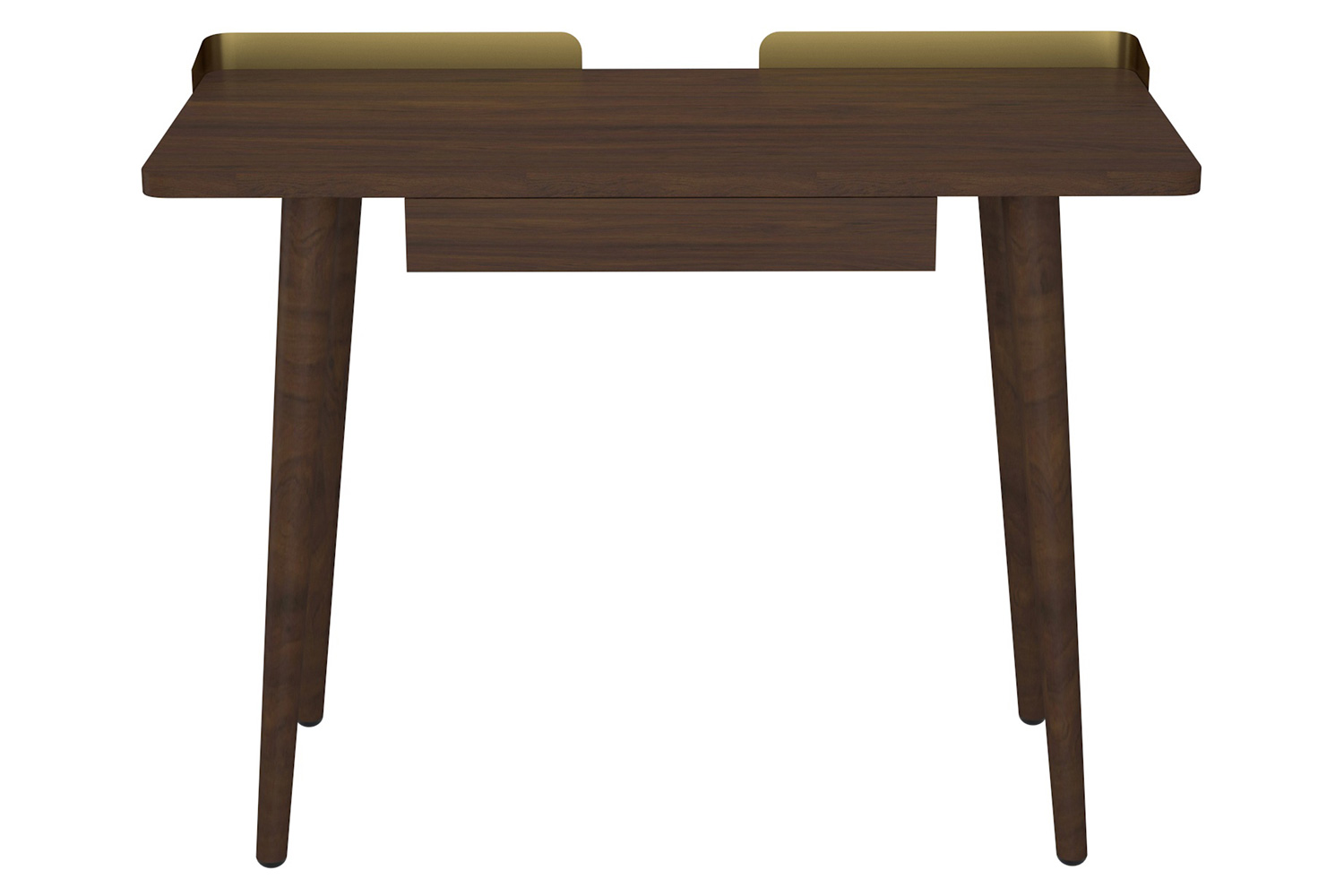 Worldwide Anand Desk - Walnut/Aged Gold