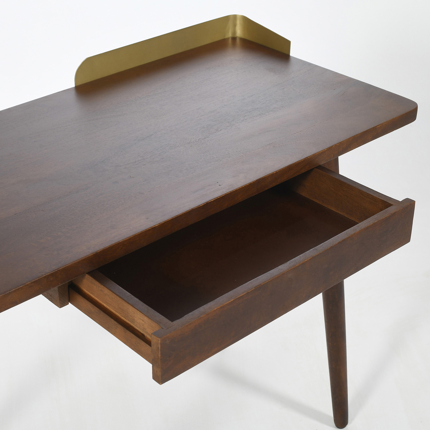 Worldwide Anand Desk - Walnut/Aged Gold