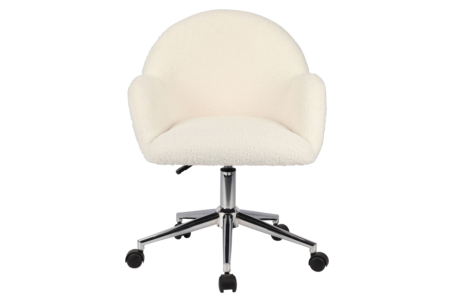 Worldwide - Millie Office Chair in Ivory/Chrome