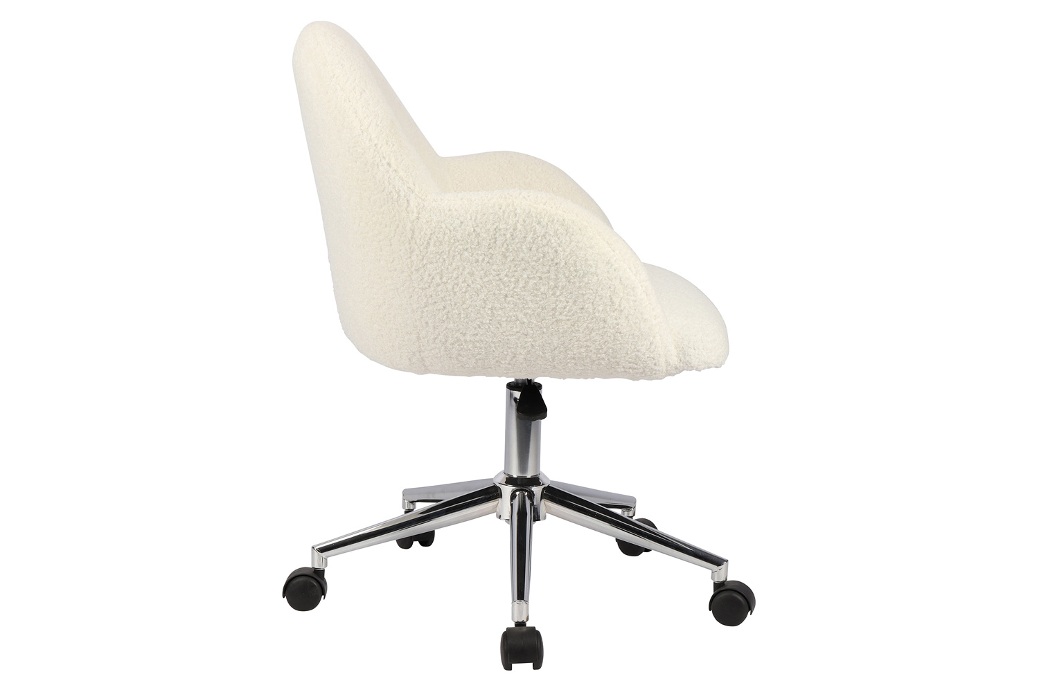 Worldwide - Millie Office Chair in Ivory/Chrome