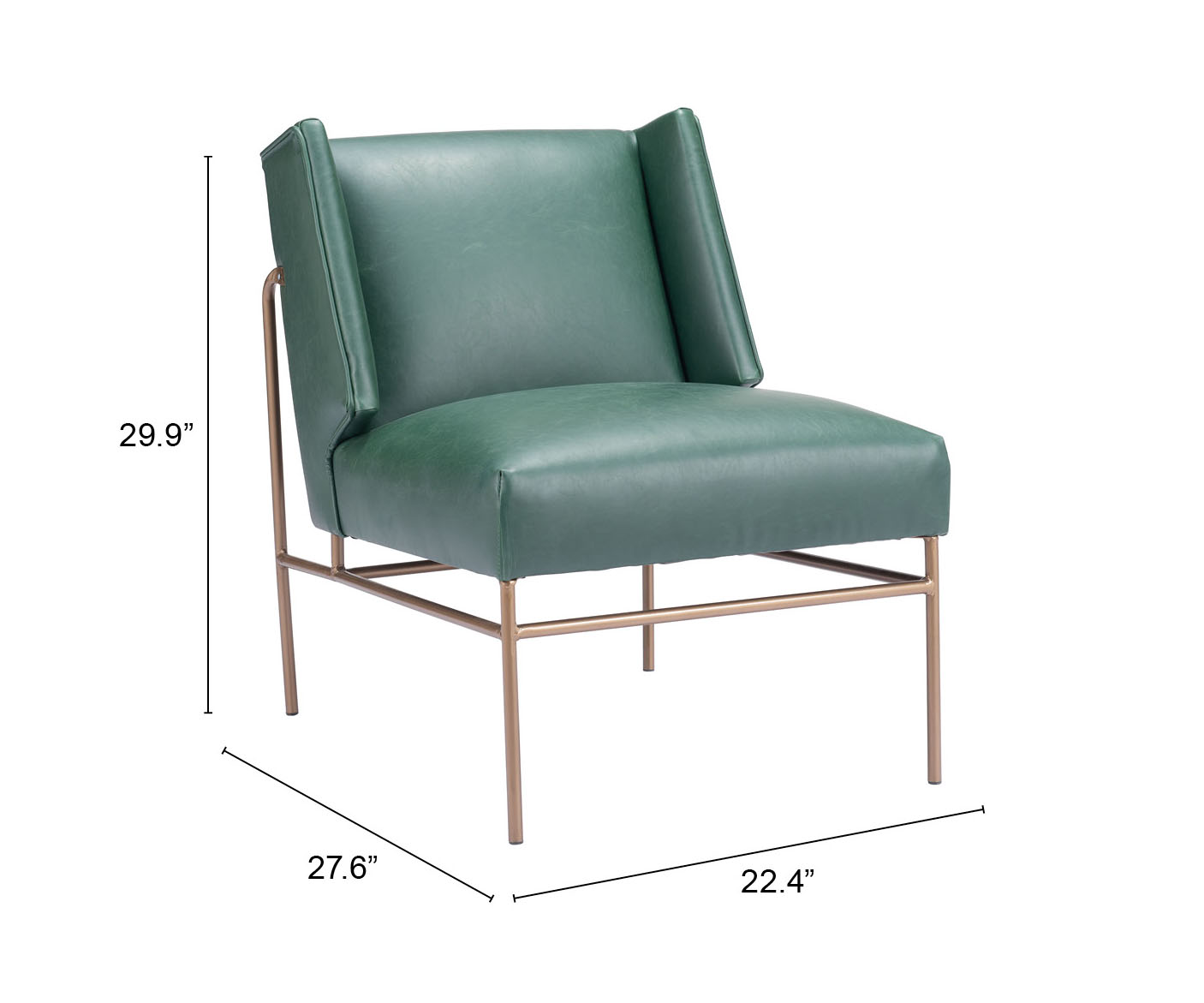 ZUO™ Atlanta Accent Chair - Green