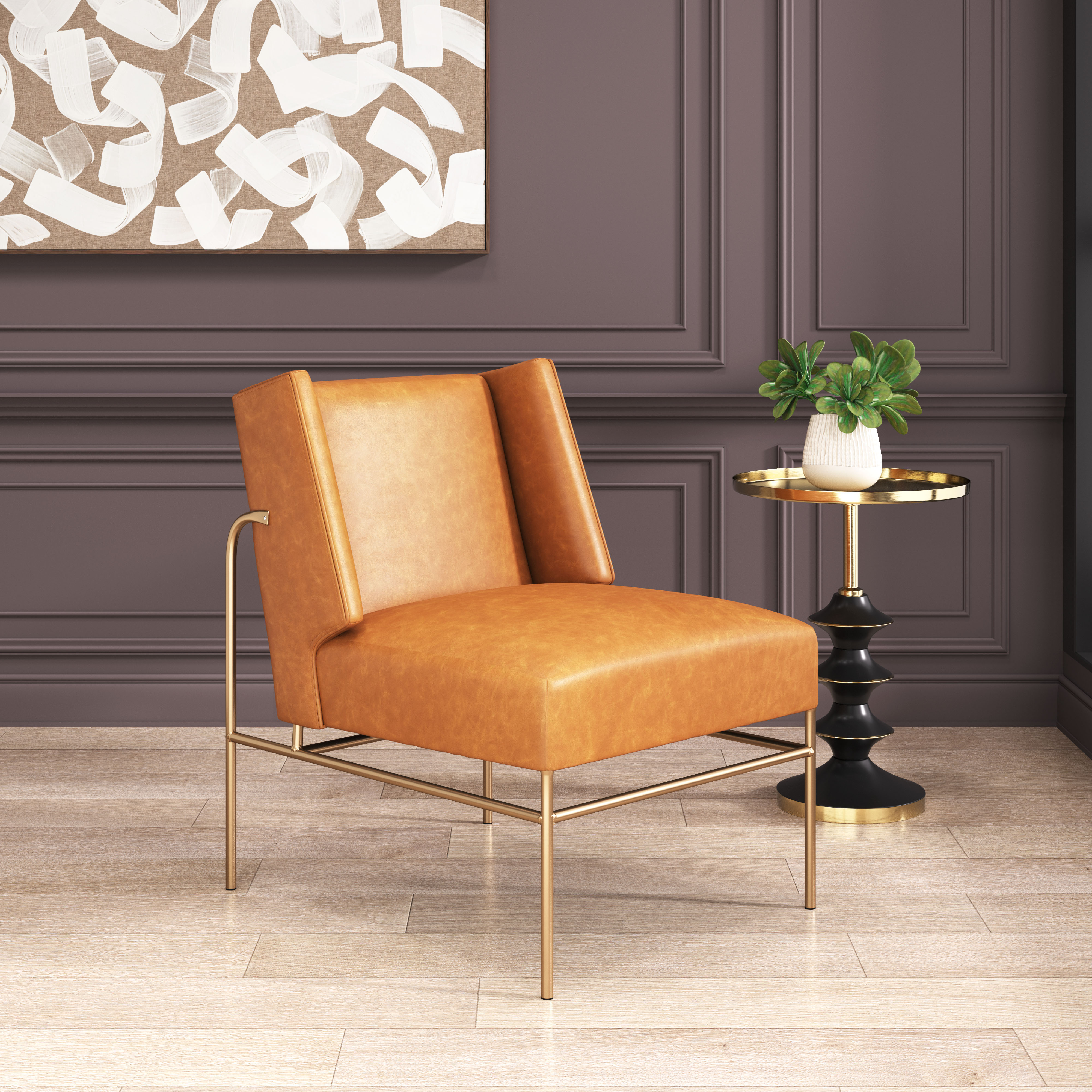 ZUO™ Atlanta Accent Chair - Brown