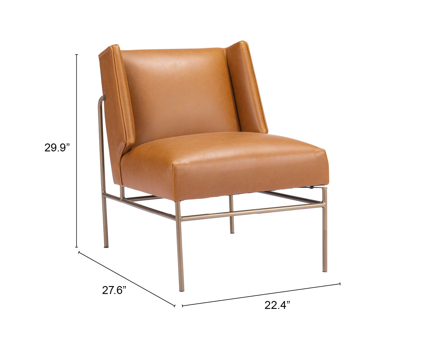 ZUO™ Atlanta Accent Chair - Brown