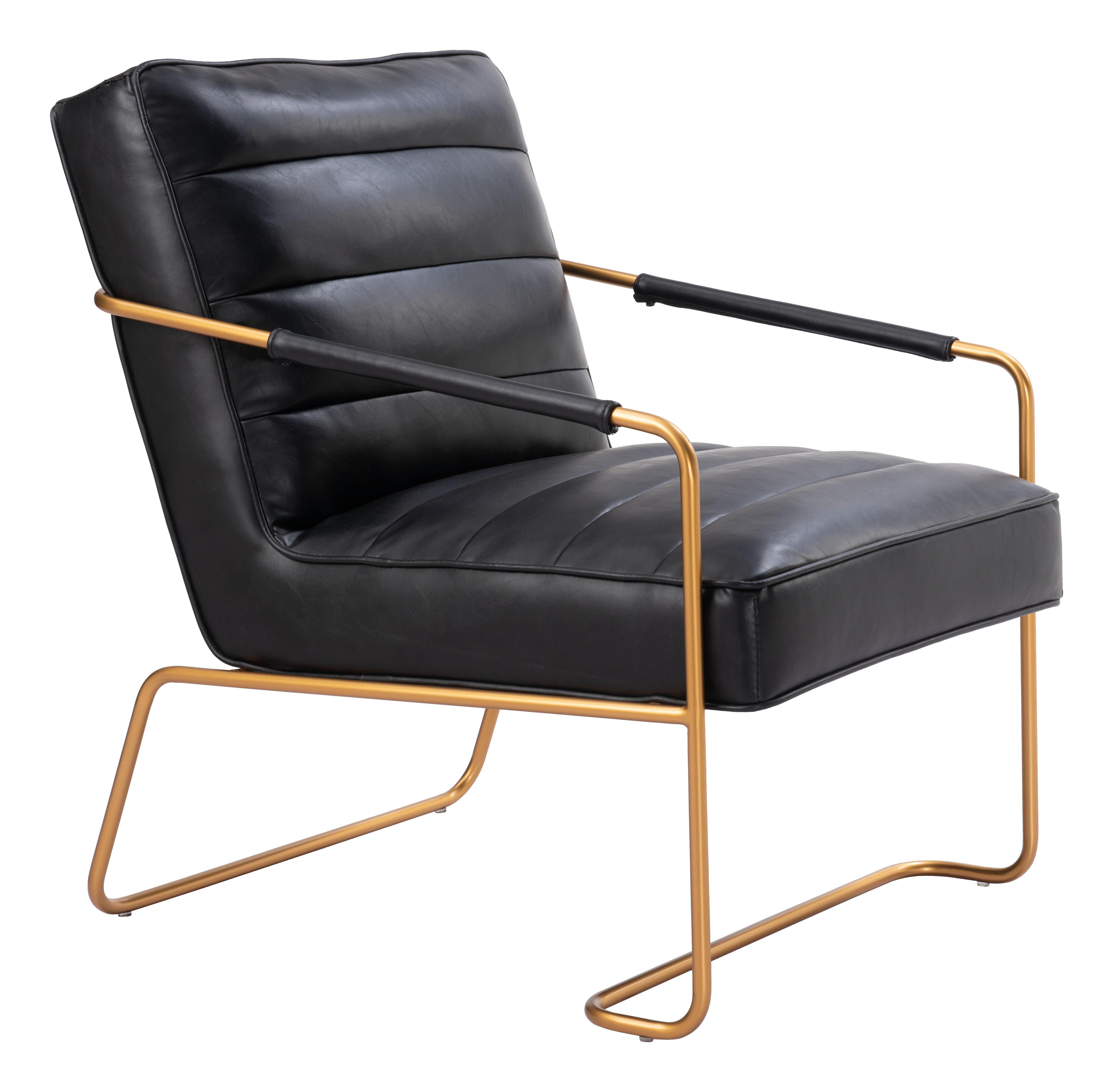 ZUO™ Dallas Accent Chair - Vintage Black