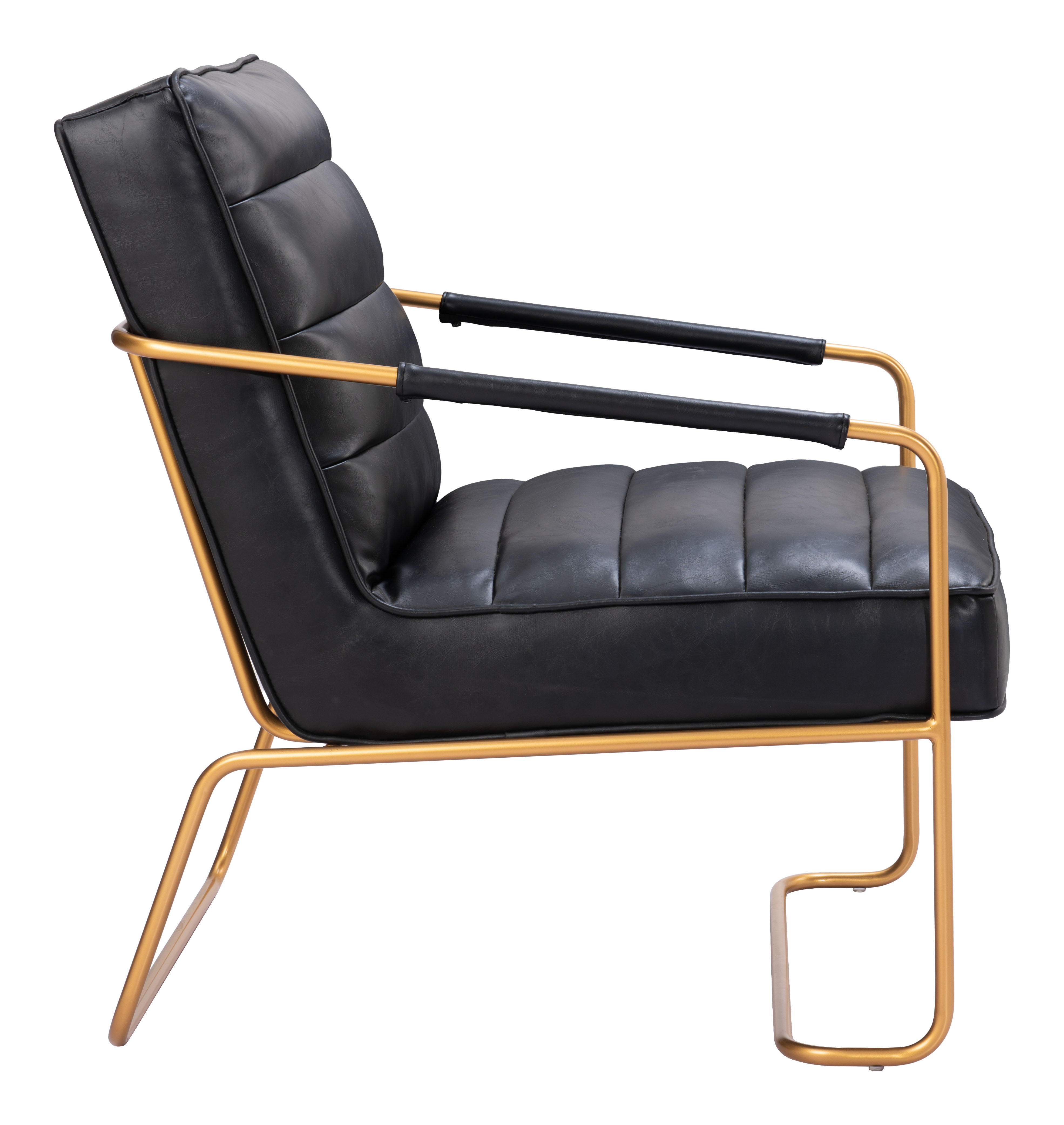 ZUO™ Dallas Accent Chair - Vintage Black