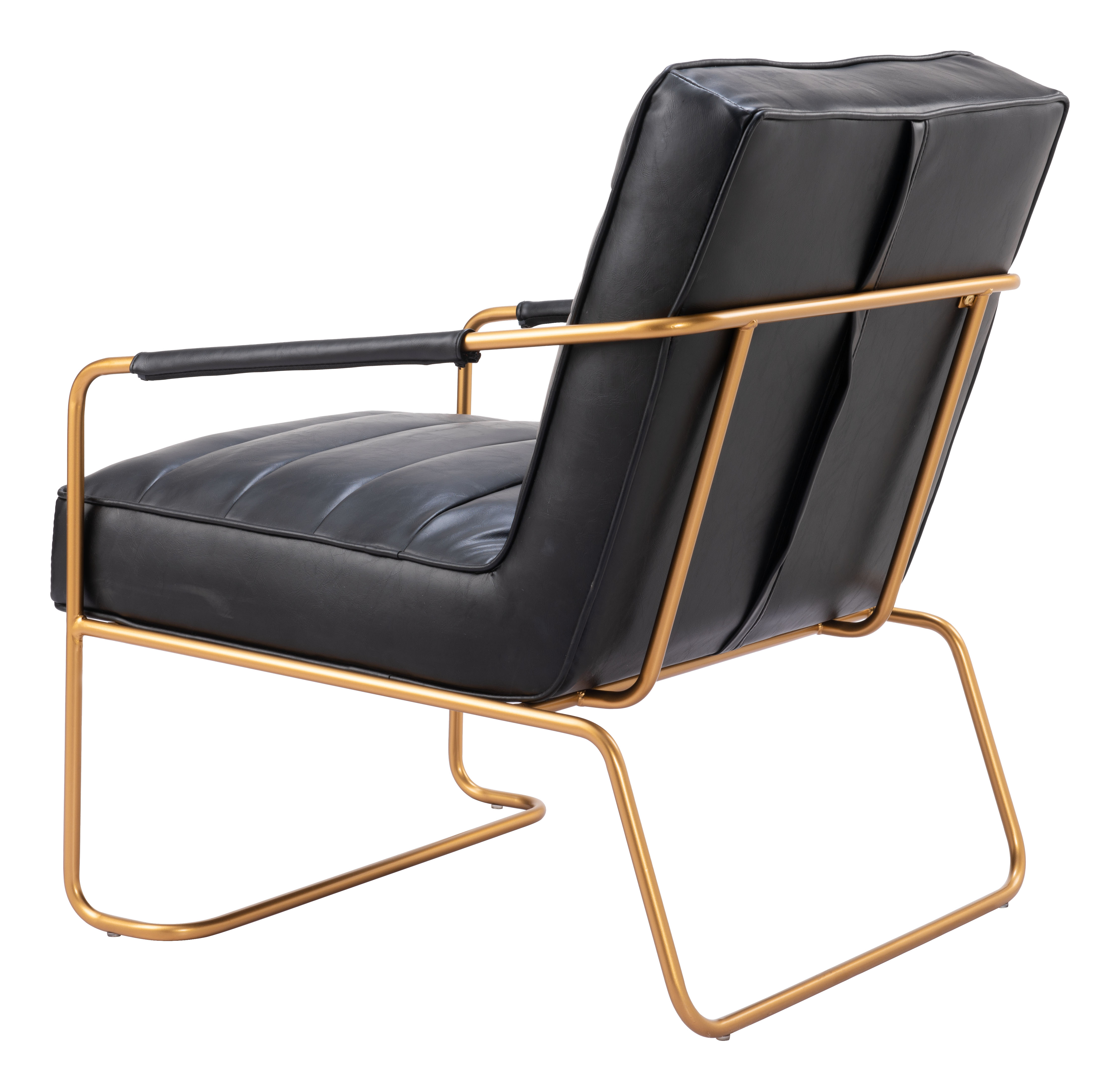 ZUO™ Dallas Accent Chair - Vintage Black