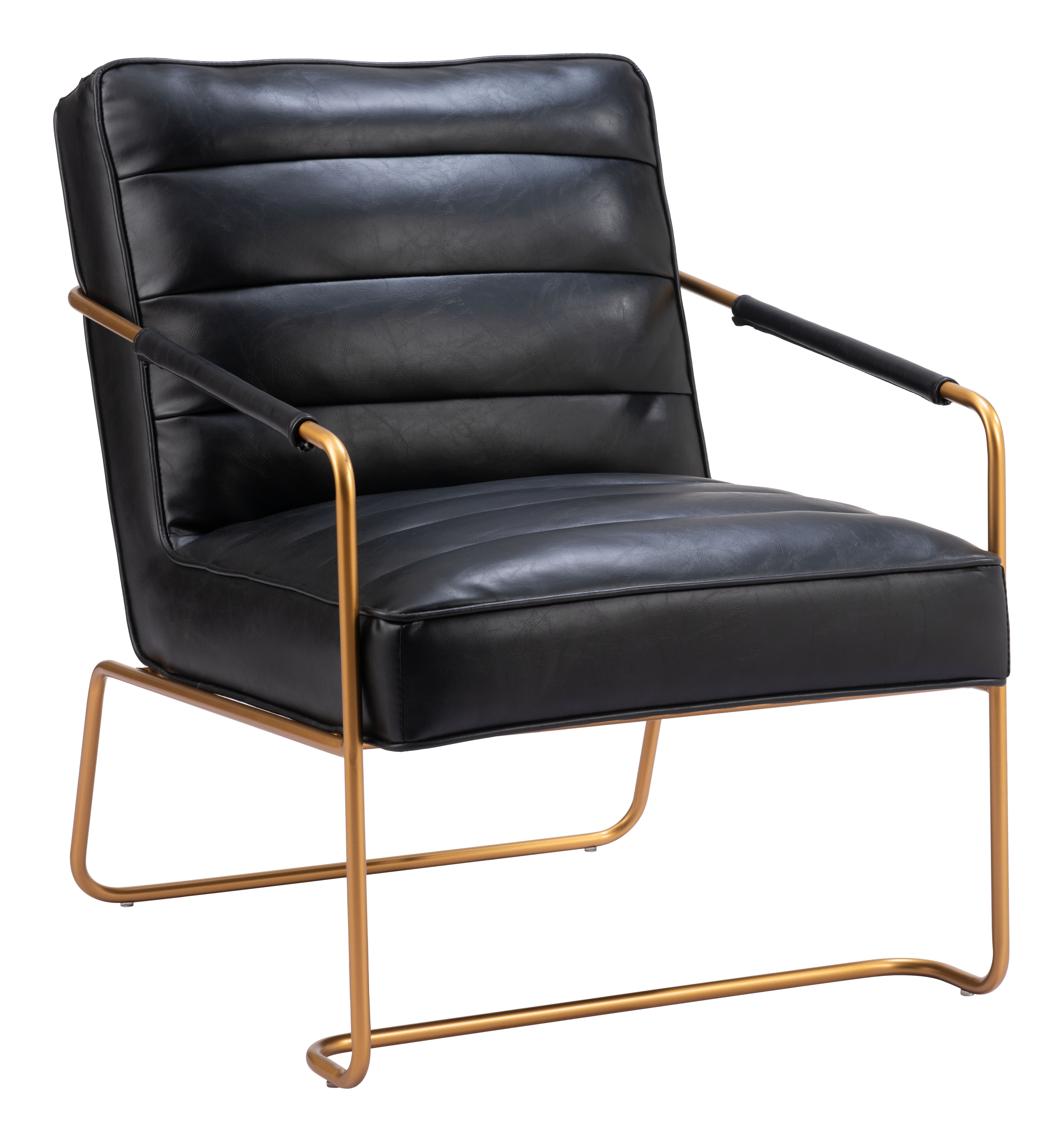 ZUO™ Dallas Accent Chair - Vintage Black