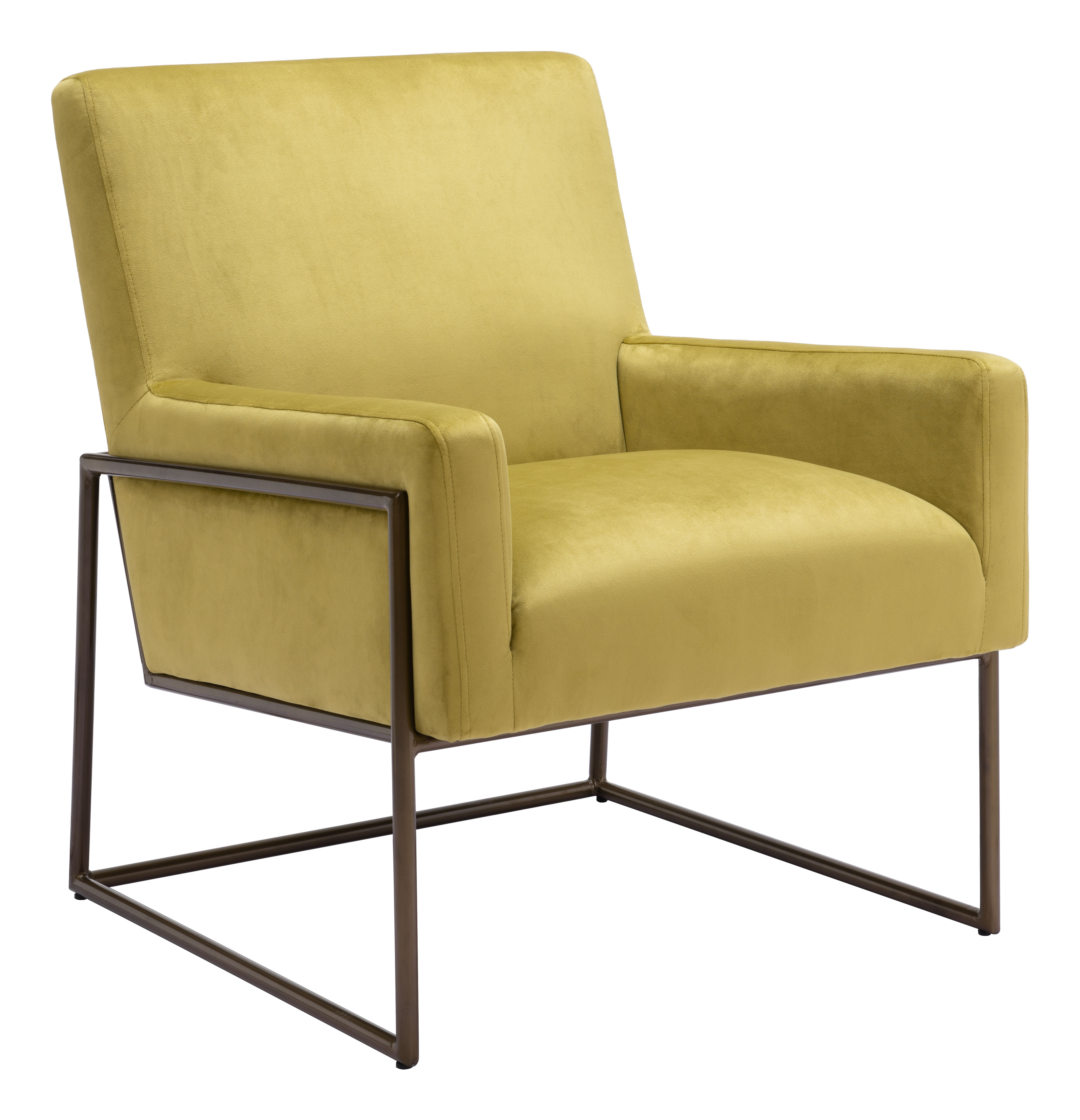 ZUO™ New Accent Chair - Olive Green