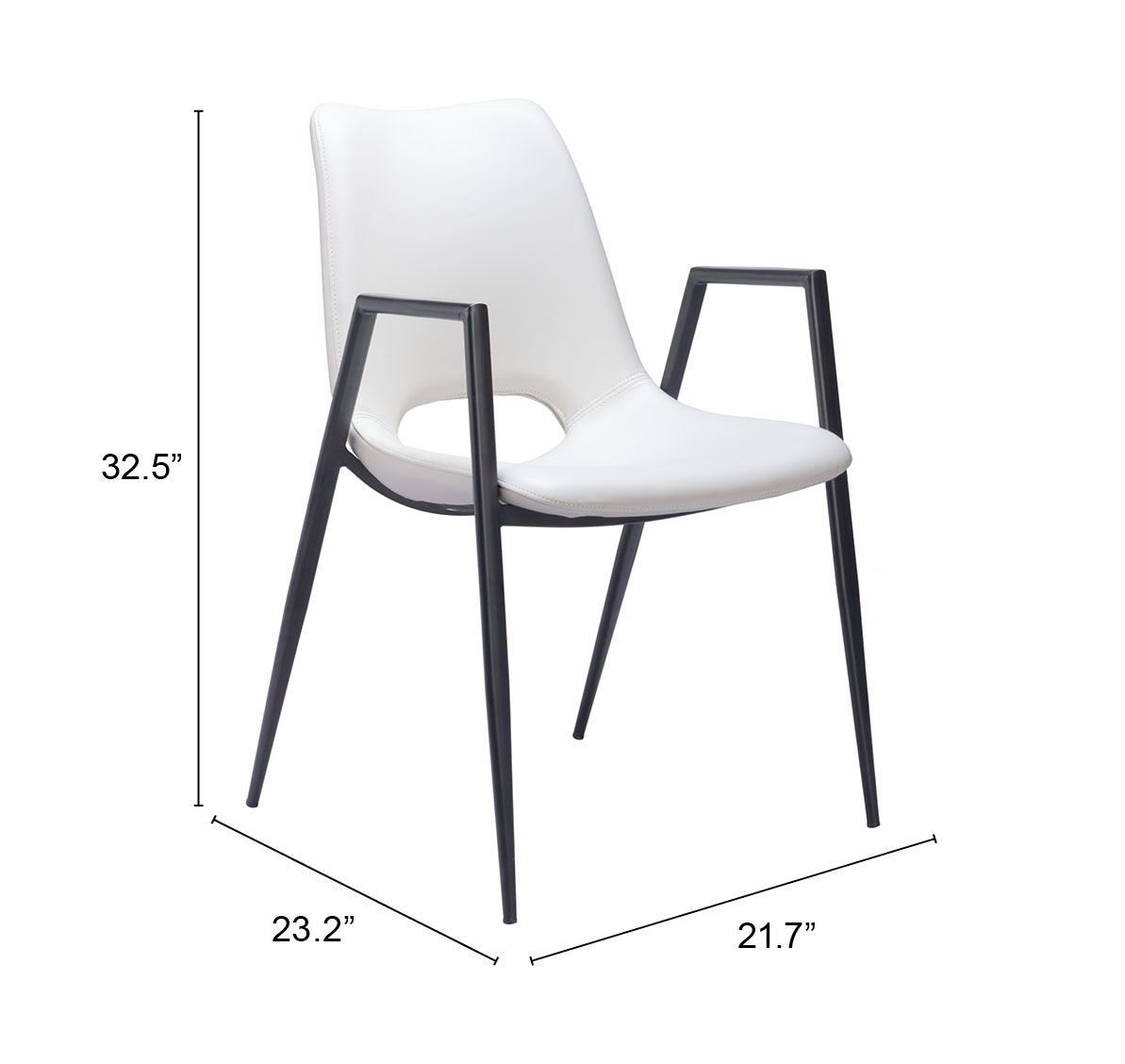 ZUO Desi Dining Chair (Set of 2) - White