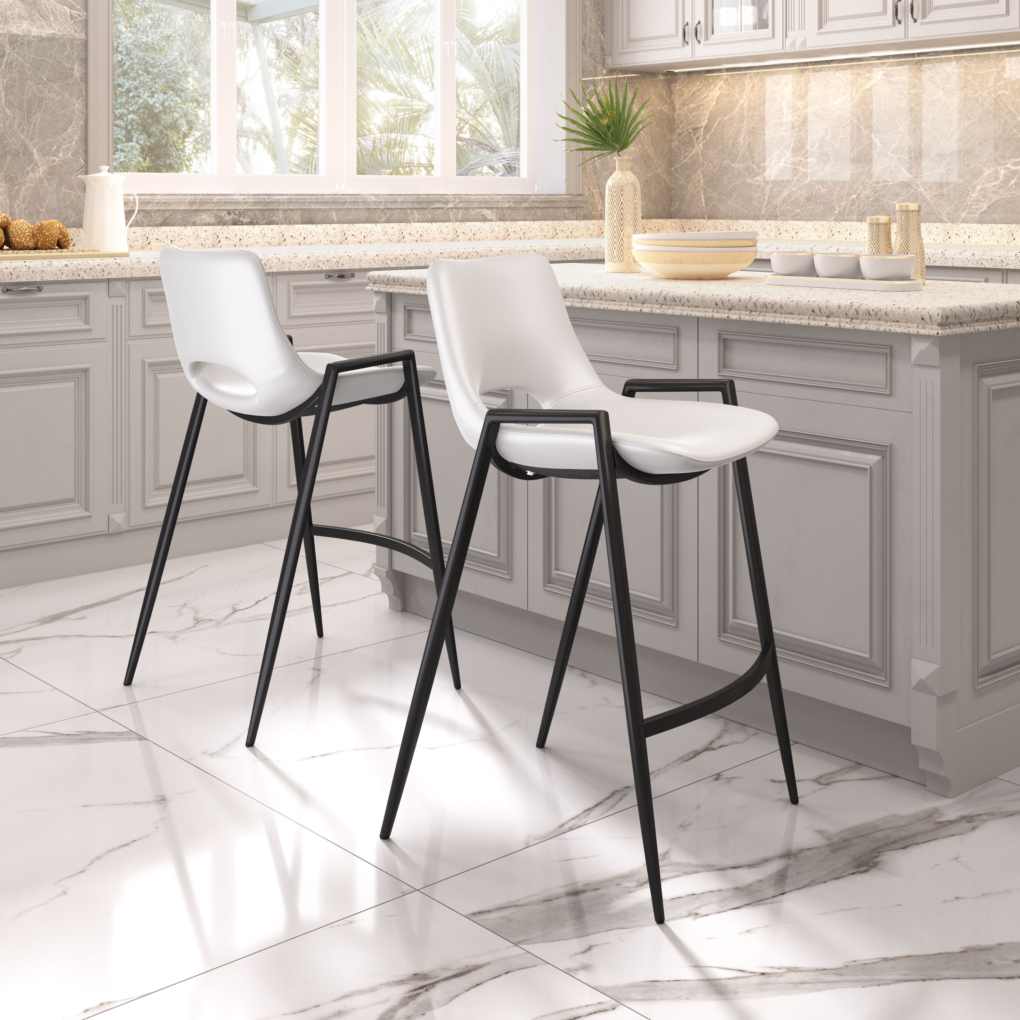 ZUO Desi Counter Stool (Set of 2) - White