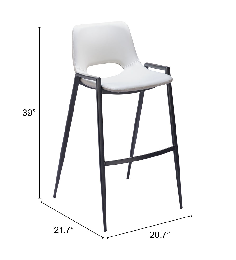 ZUO Desi Barstool (Set of 2) - White