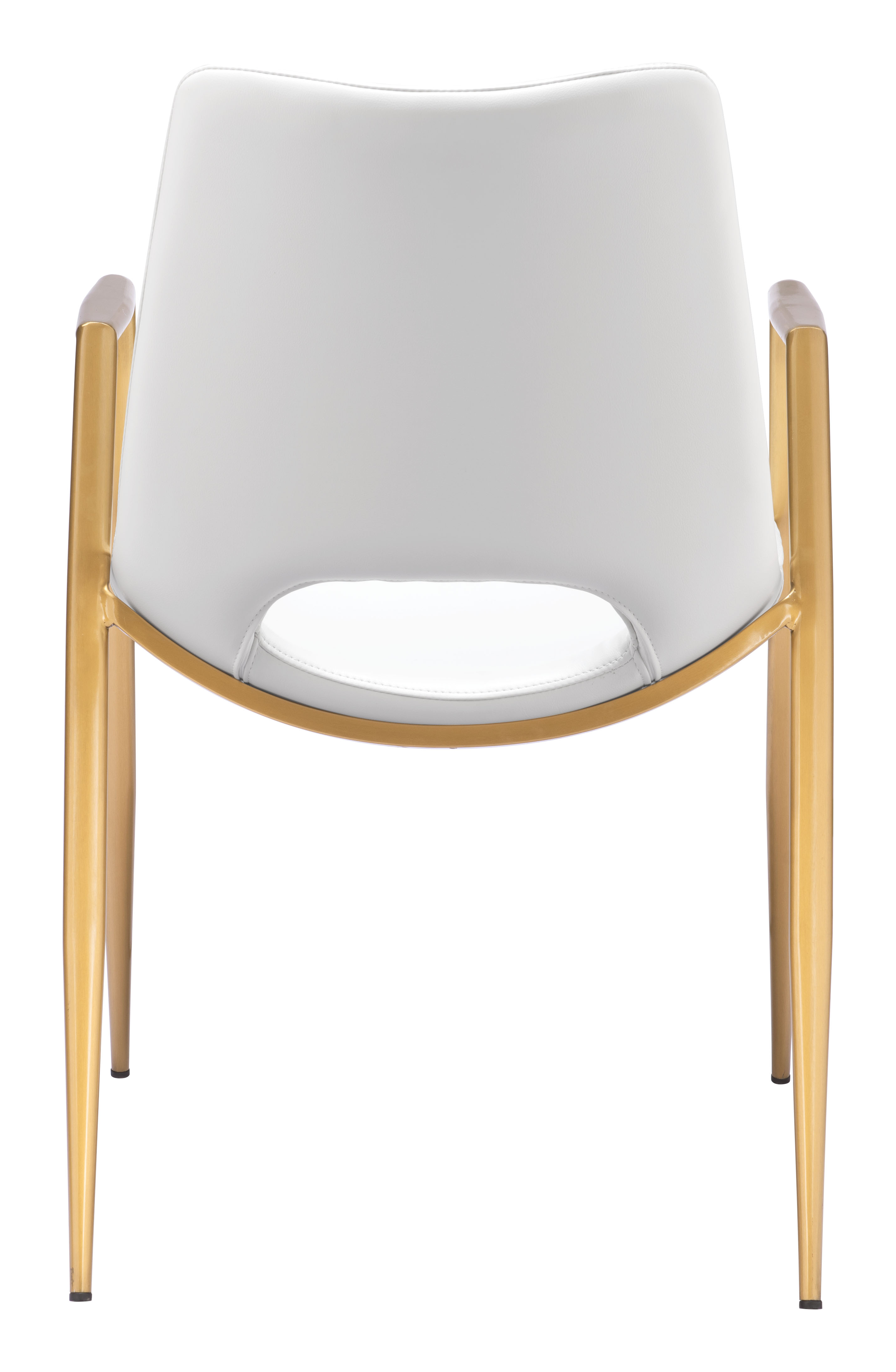 ZUO Desi Dining Chair (Set of 2) - White/Gold