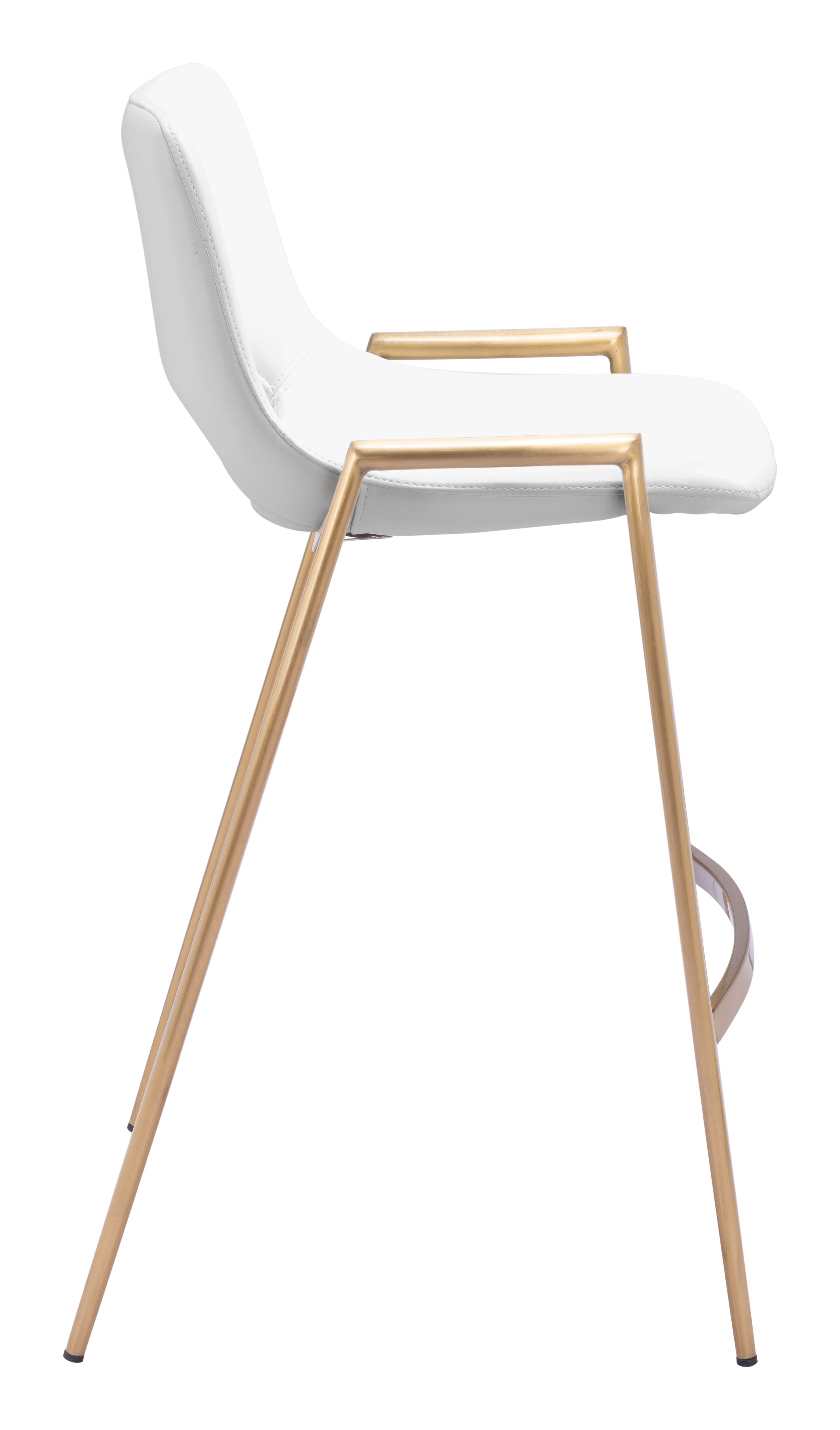 ZUO Desi Counter Stool (Set of 2) - White/Gold