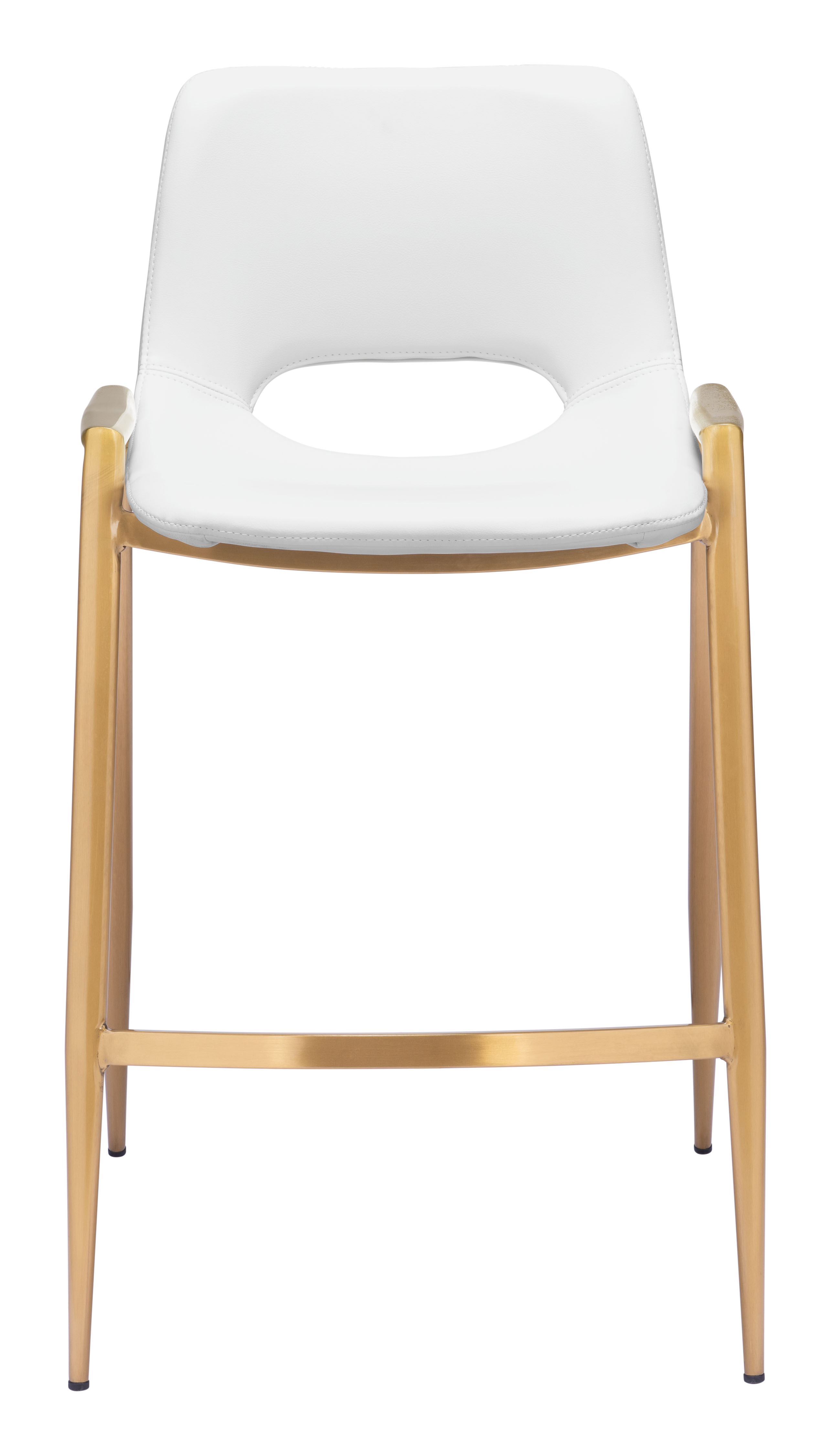 ZUO Desi Counter Stool (Set of 2) - White/Gold