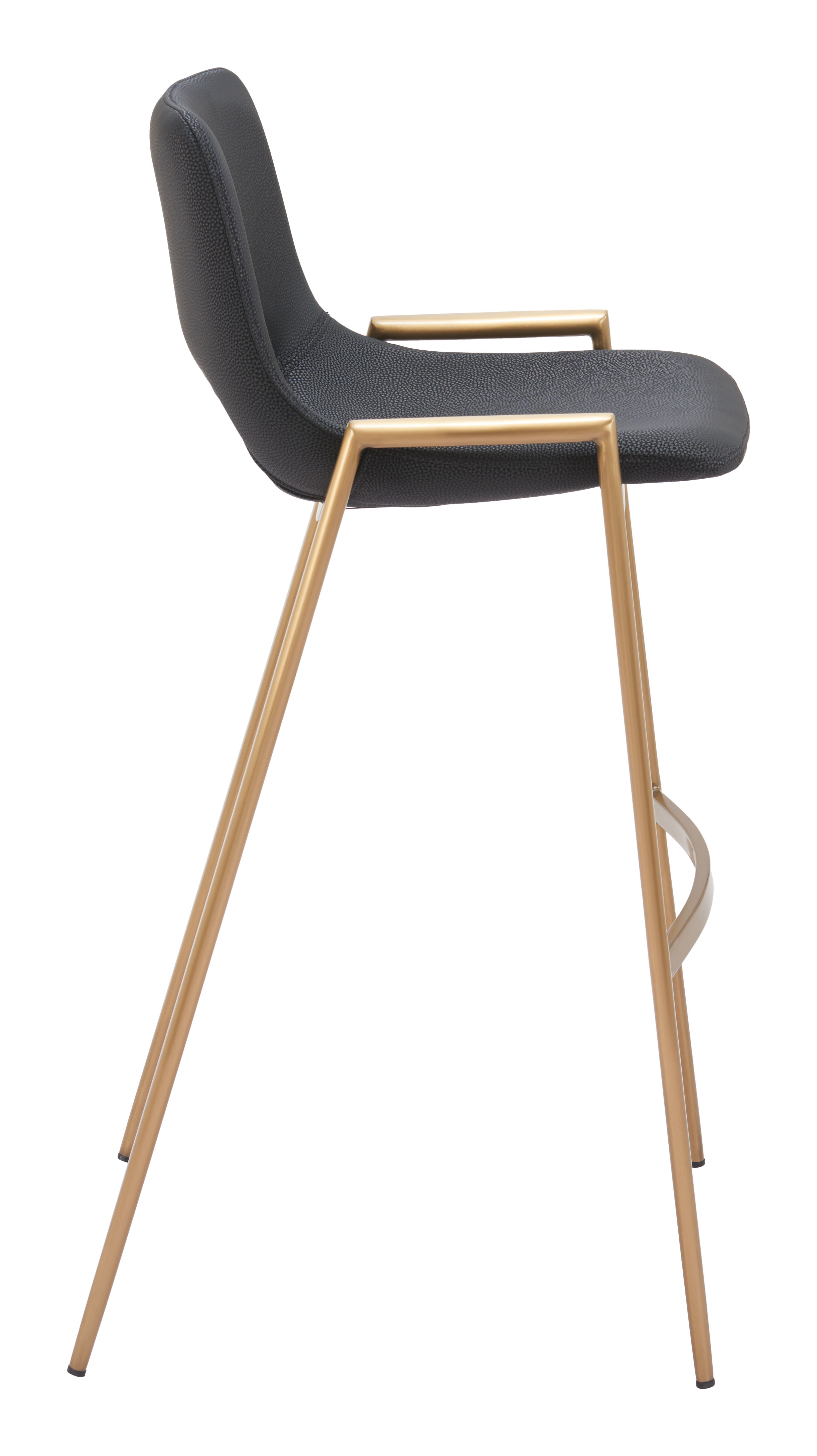 ZUO Desi Barstool (Set of 2) - Black/Gold