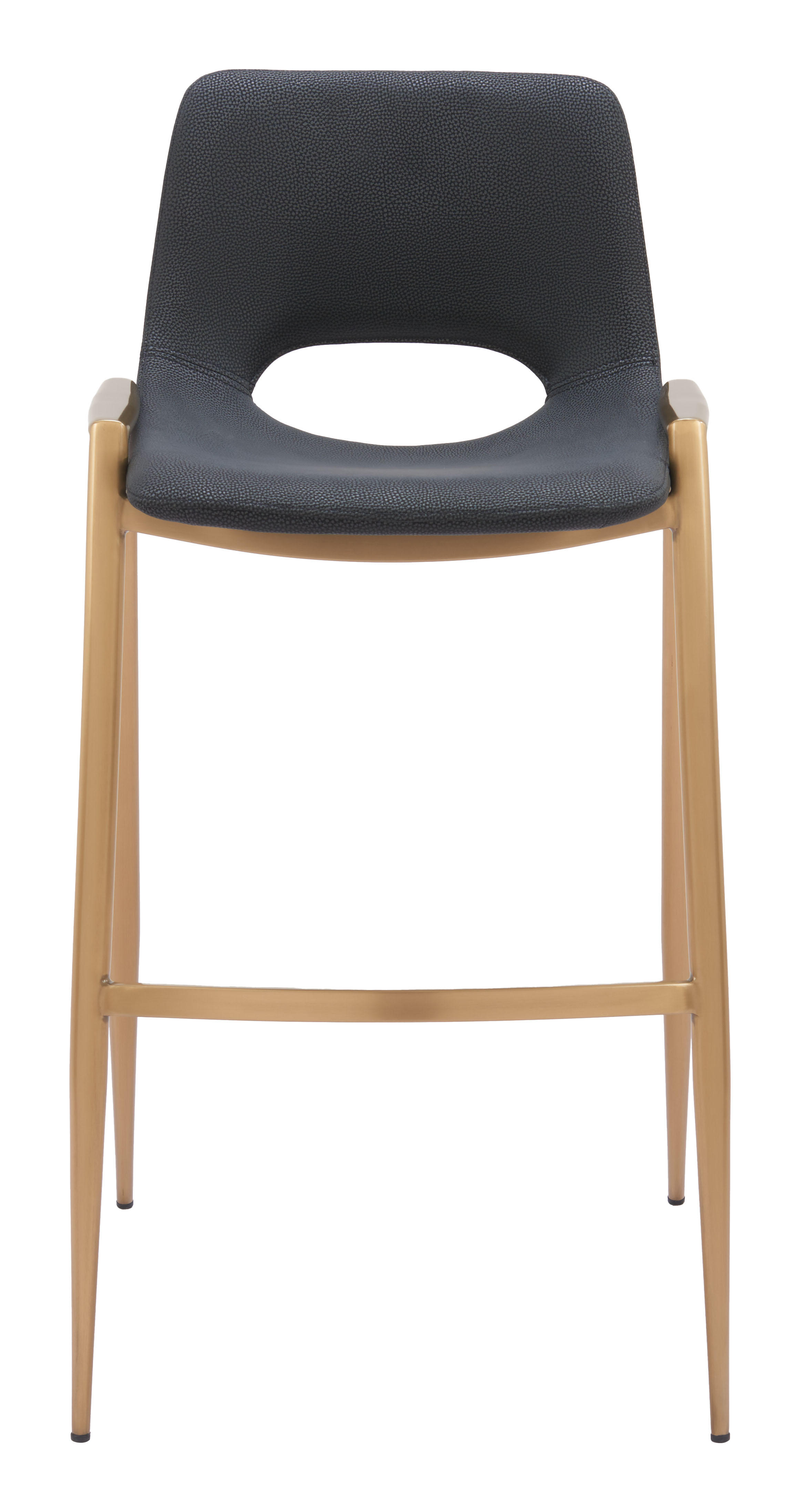 ZUO Desi Barstool (Set of 2) - Black/Gold