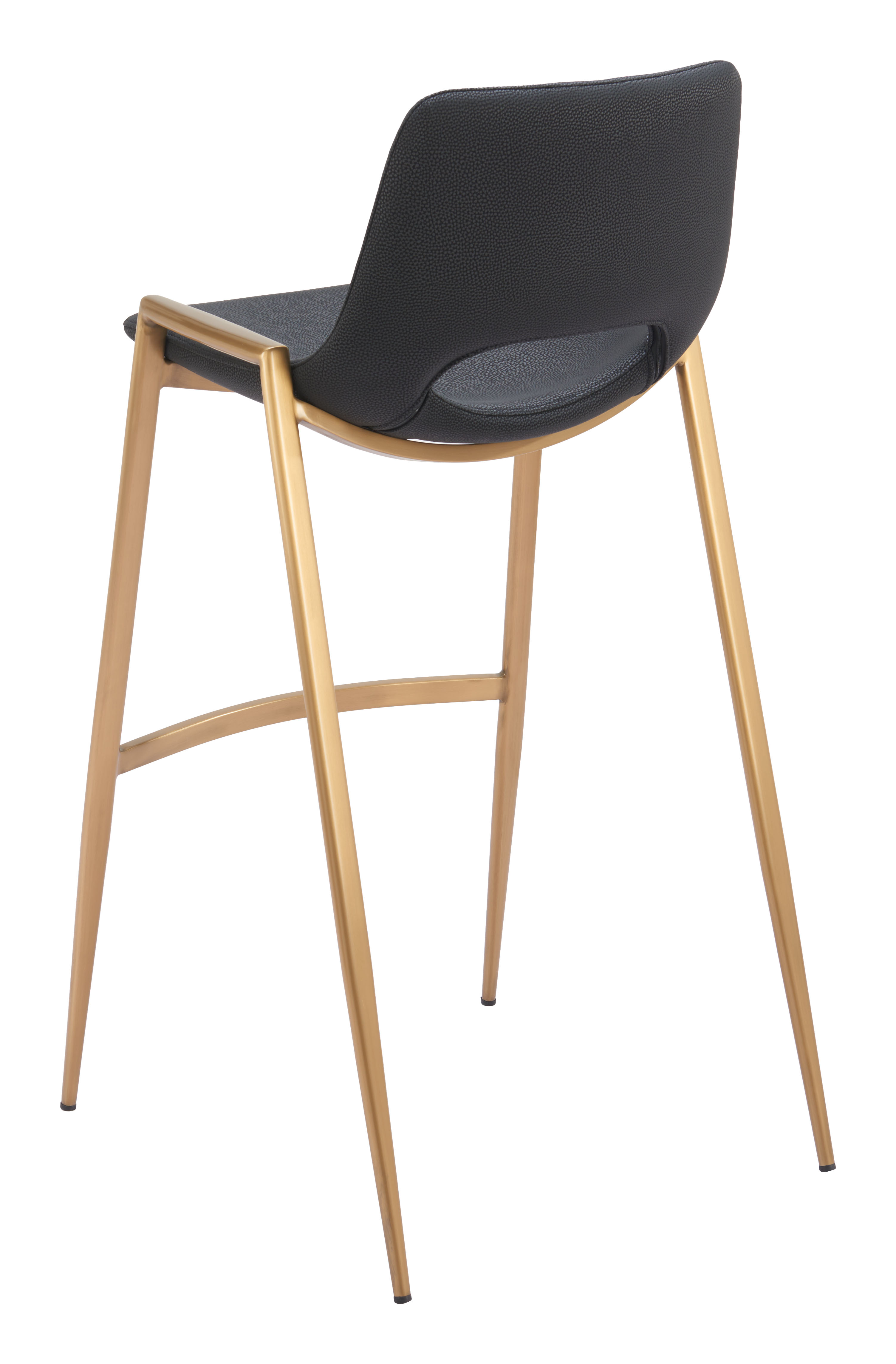 ZUO Desi Barstool (Set of 2) - Black/Gold