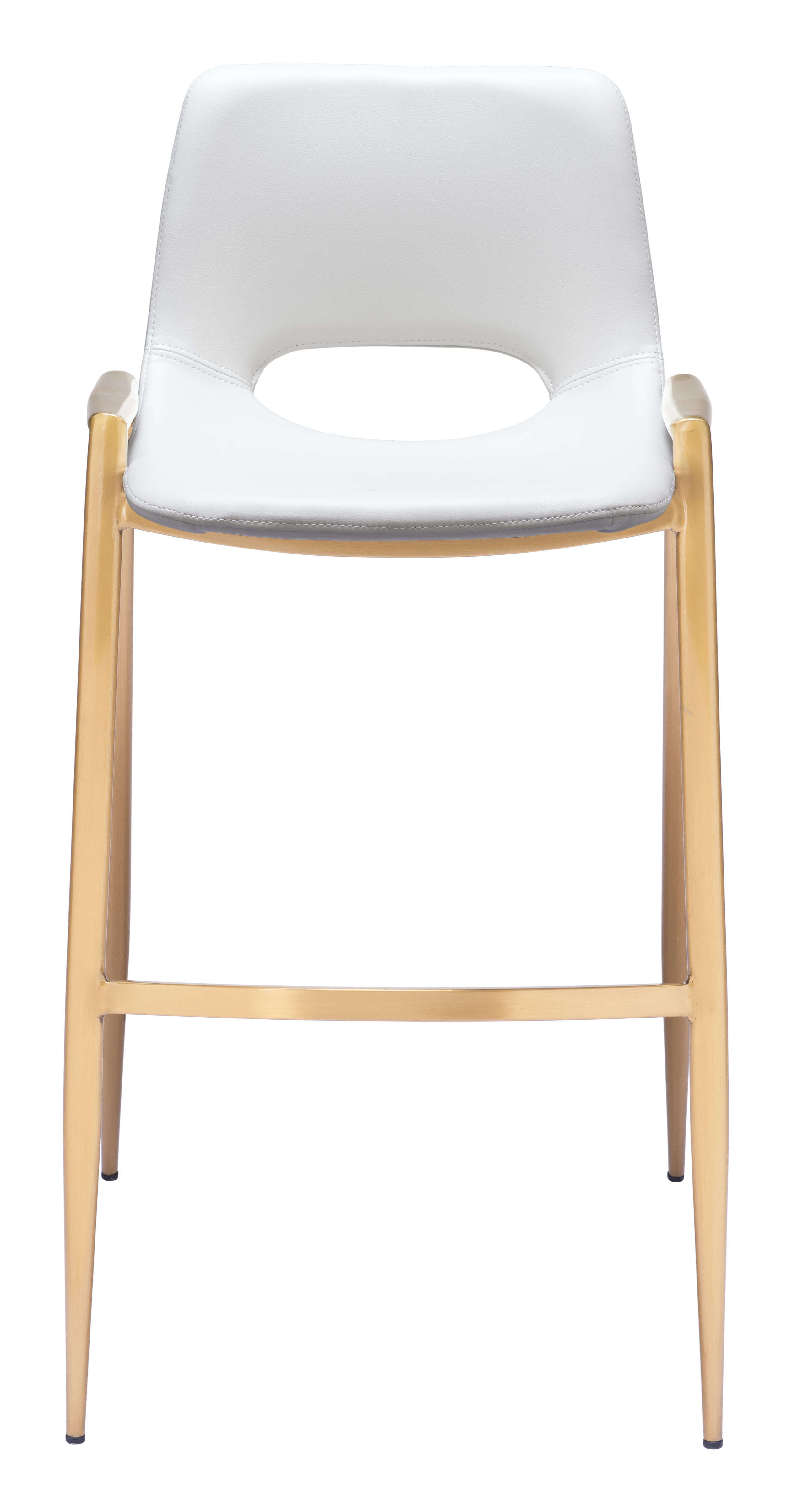 ZUO Desi Barstool (Set of 2) - White/Gold