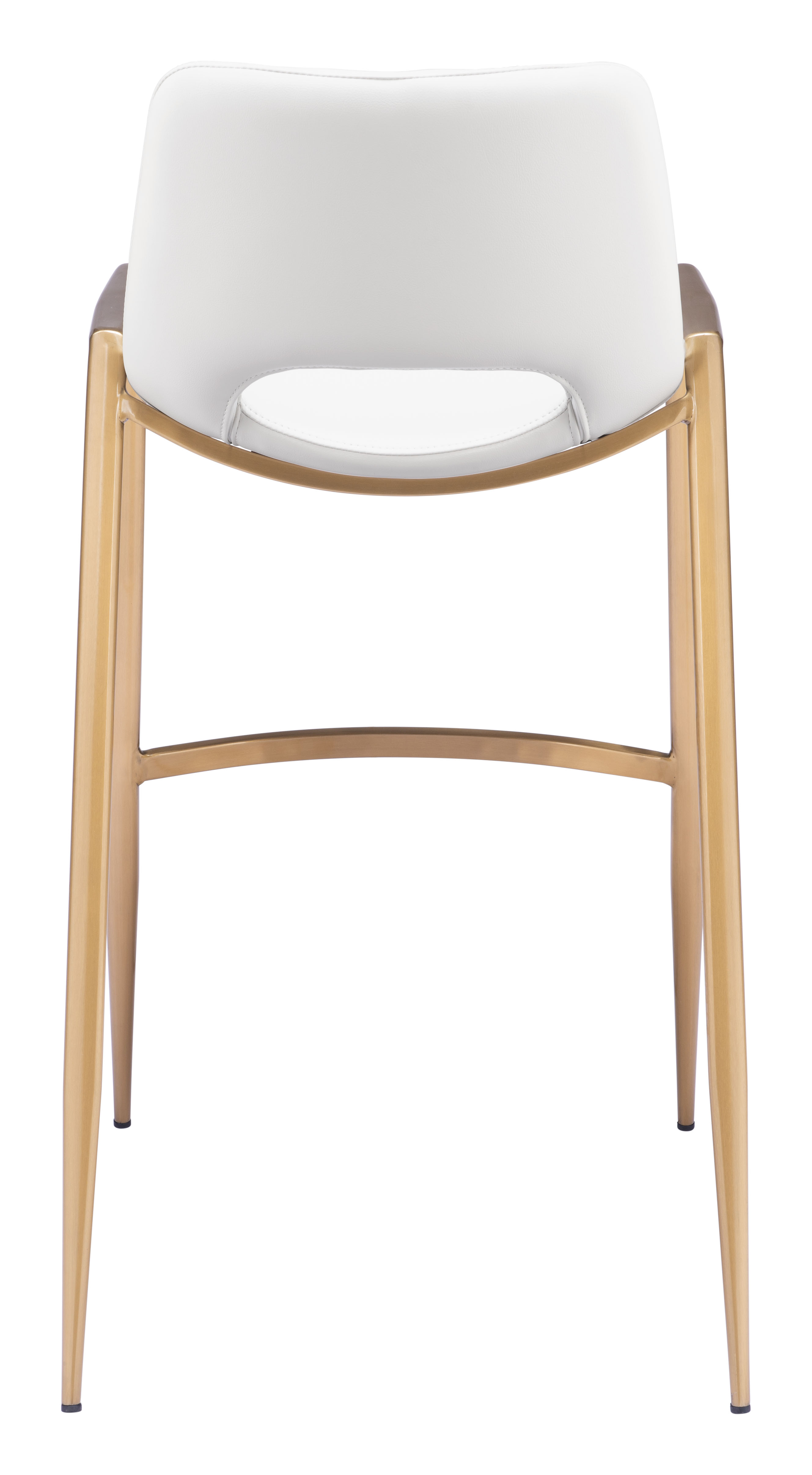 ZUO Desi Barstool (Set of 2) - White/Gold