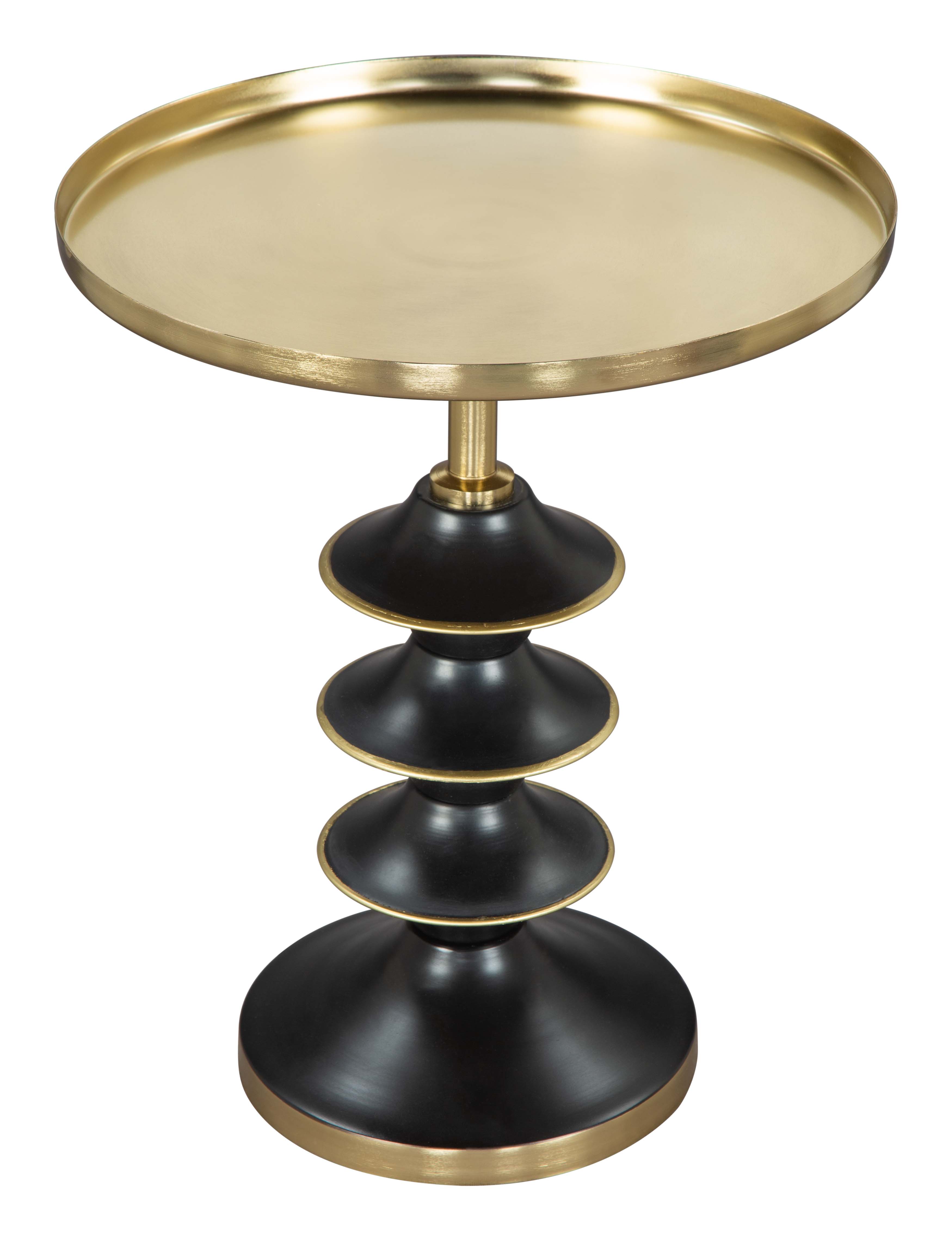 ZUO - Donahue Side Table in Gold/Black