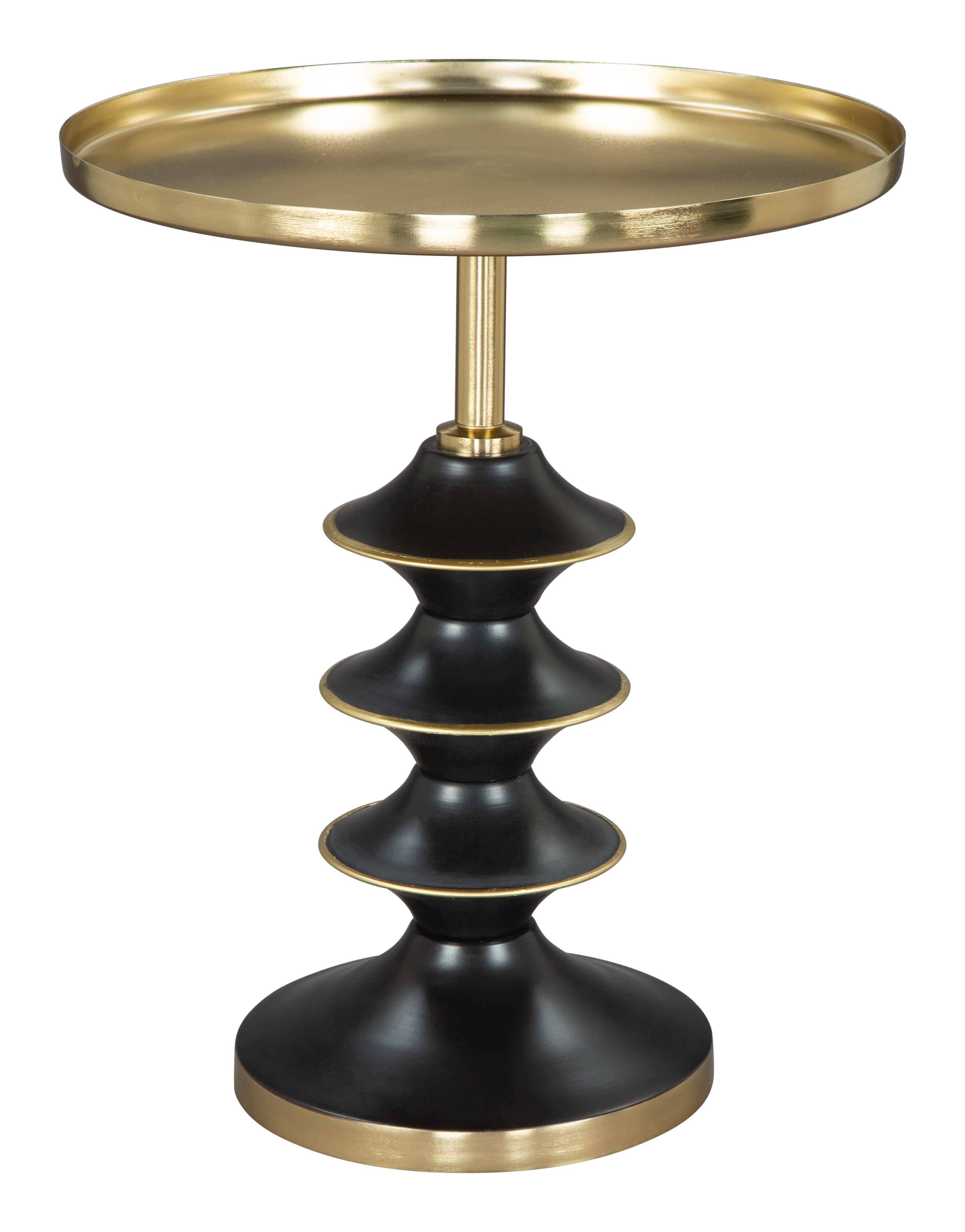 ZUO - Donahue Side Table in Gold/Black