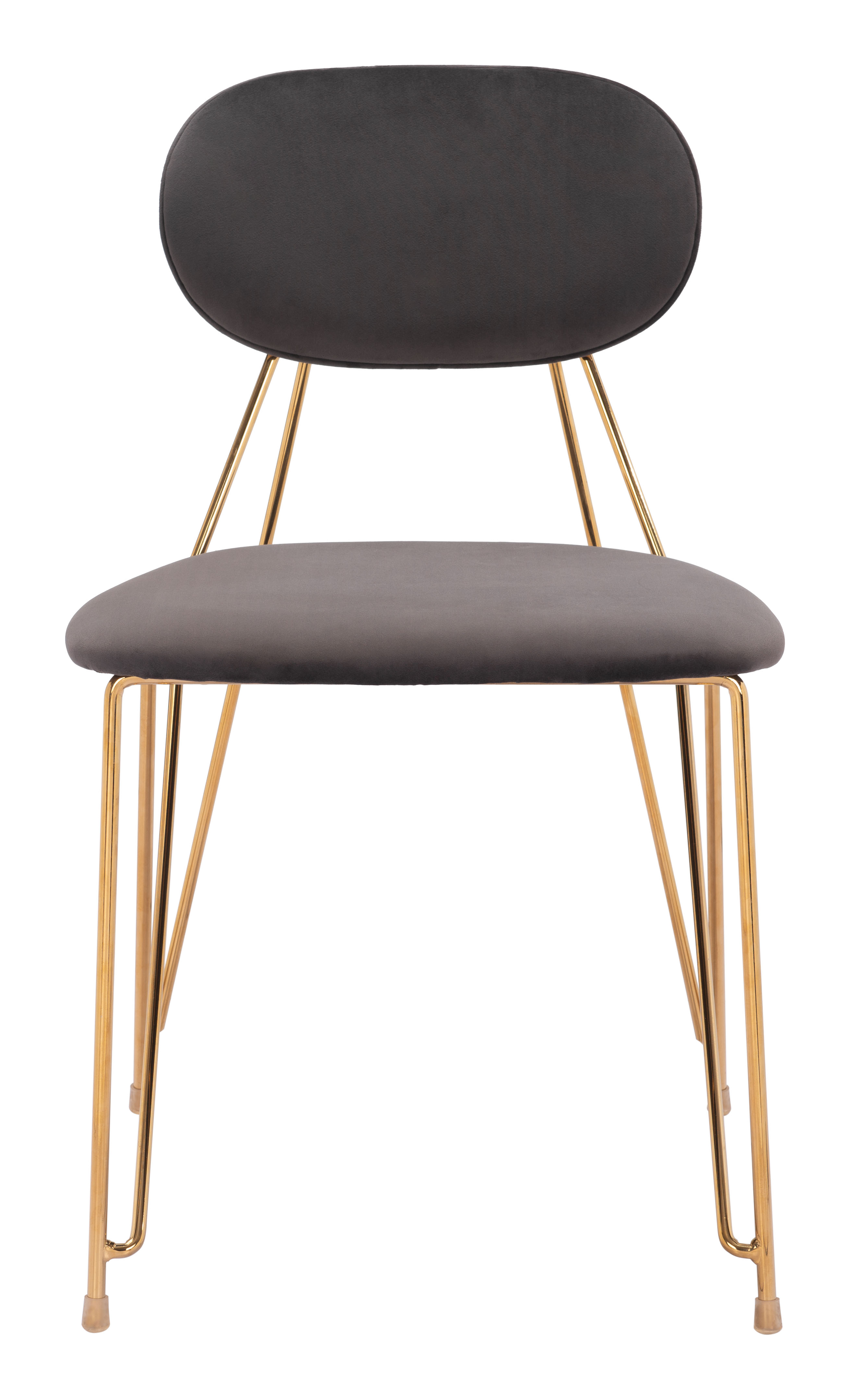 ZUO - Georges Dining Chair (Set of 2) in Gray/Gold