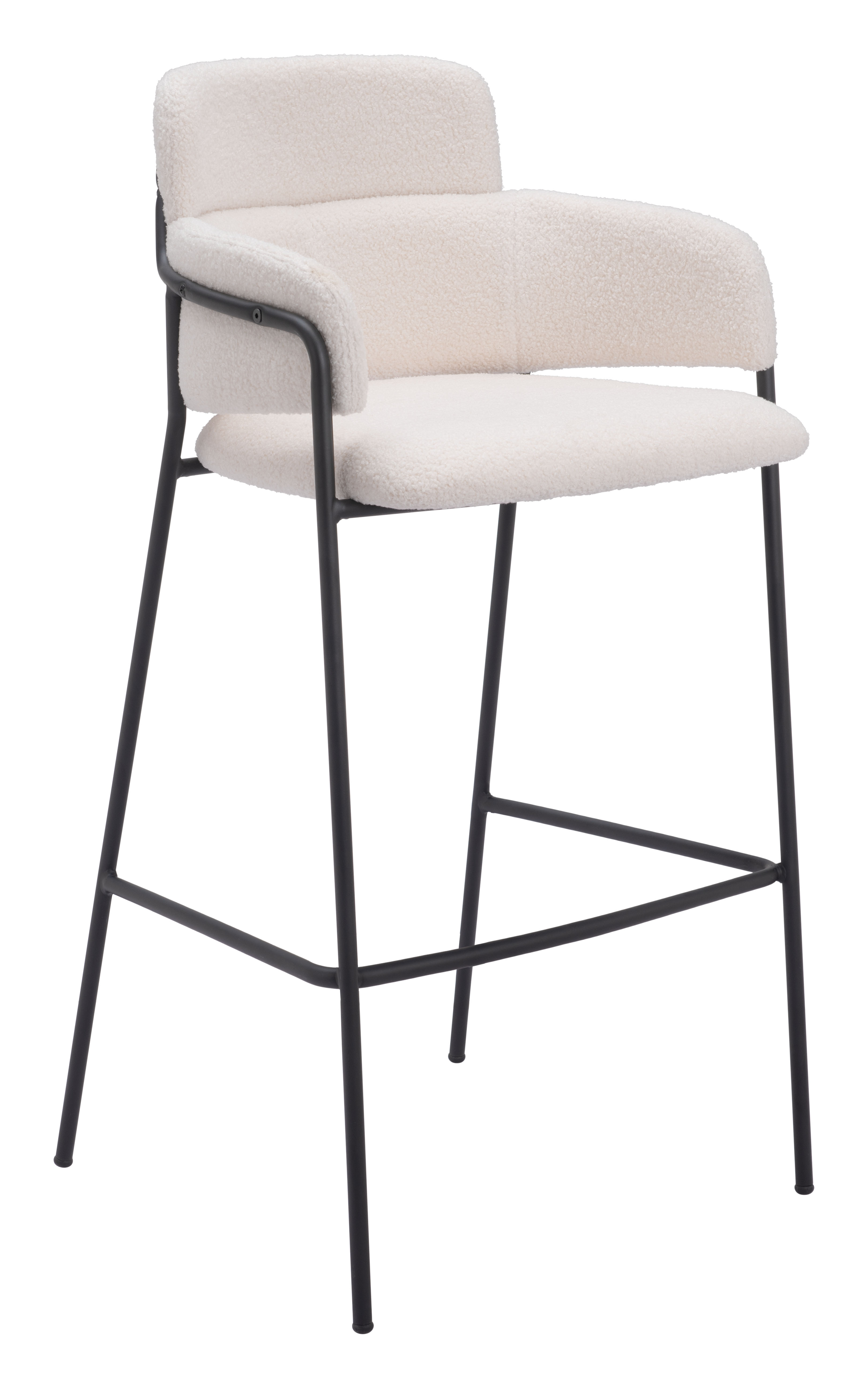 ZUO Marcel Barstool (Set of 2) - Cream