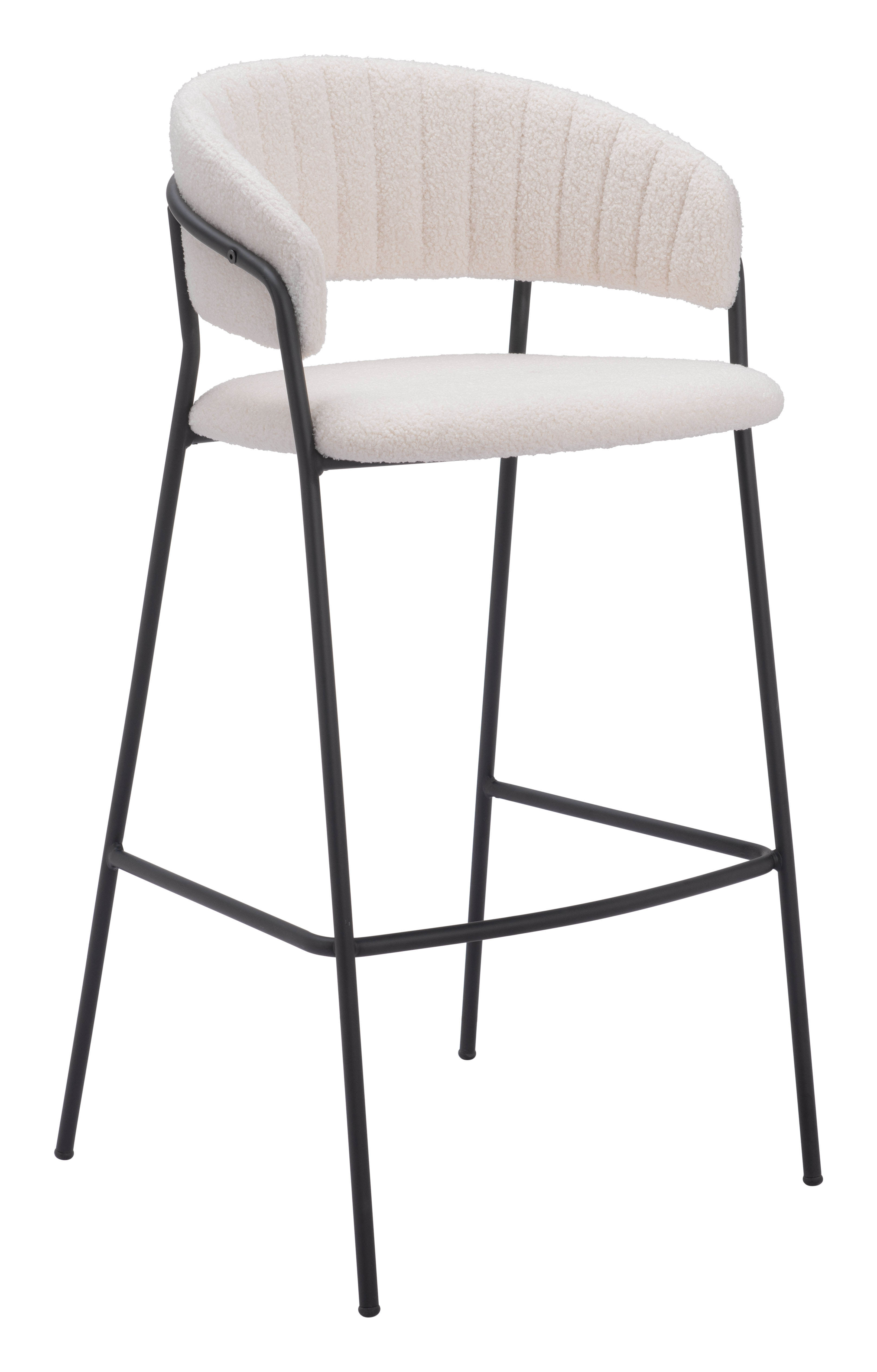 ZUO Josephine Barstool (Set of 2) - Cream