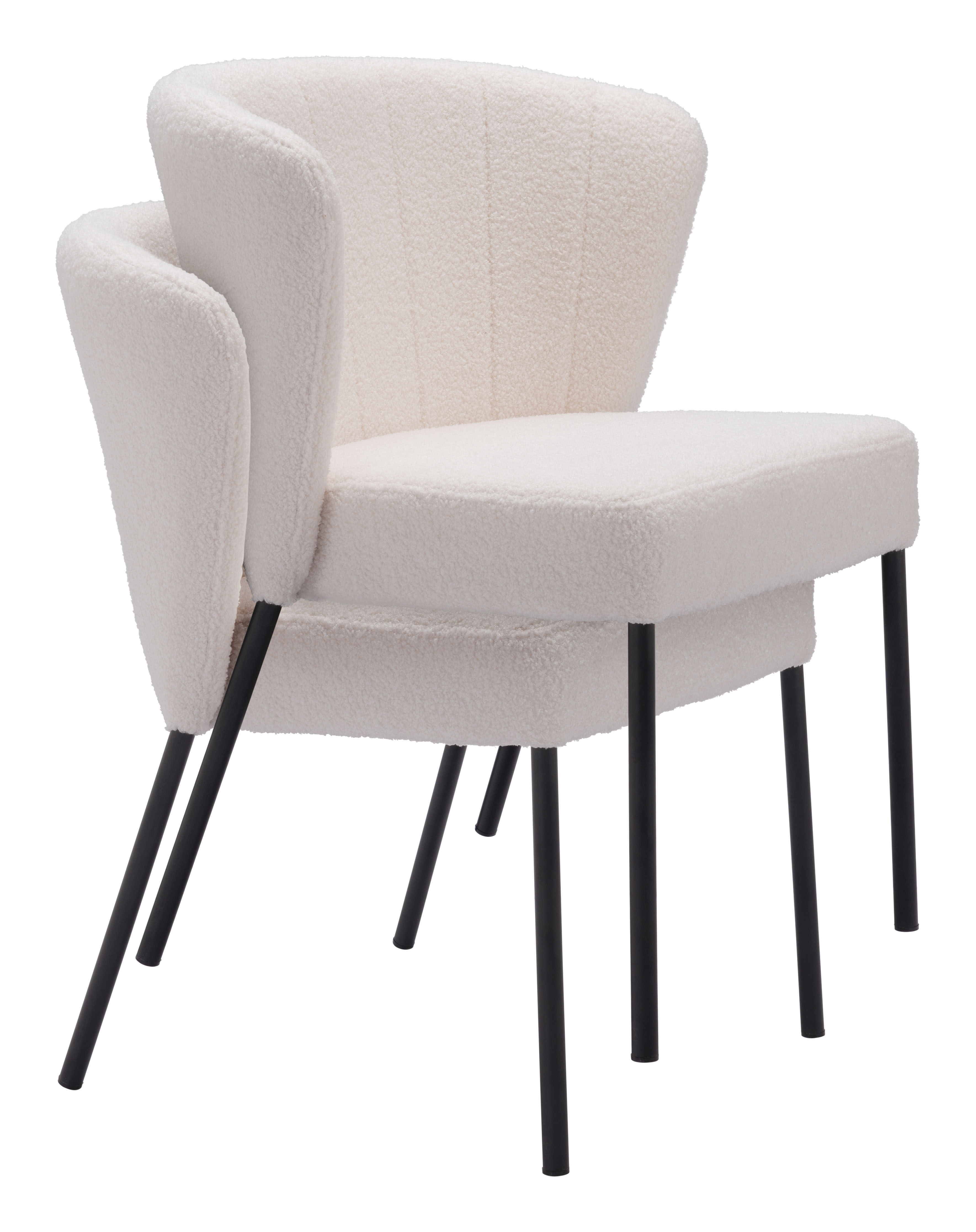 ZUO Aimee Dining Chair (Set of 2) - Cream