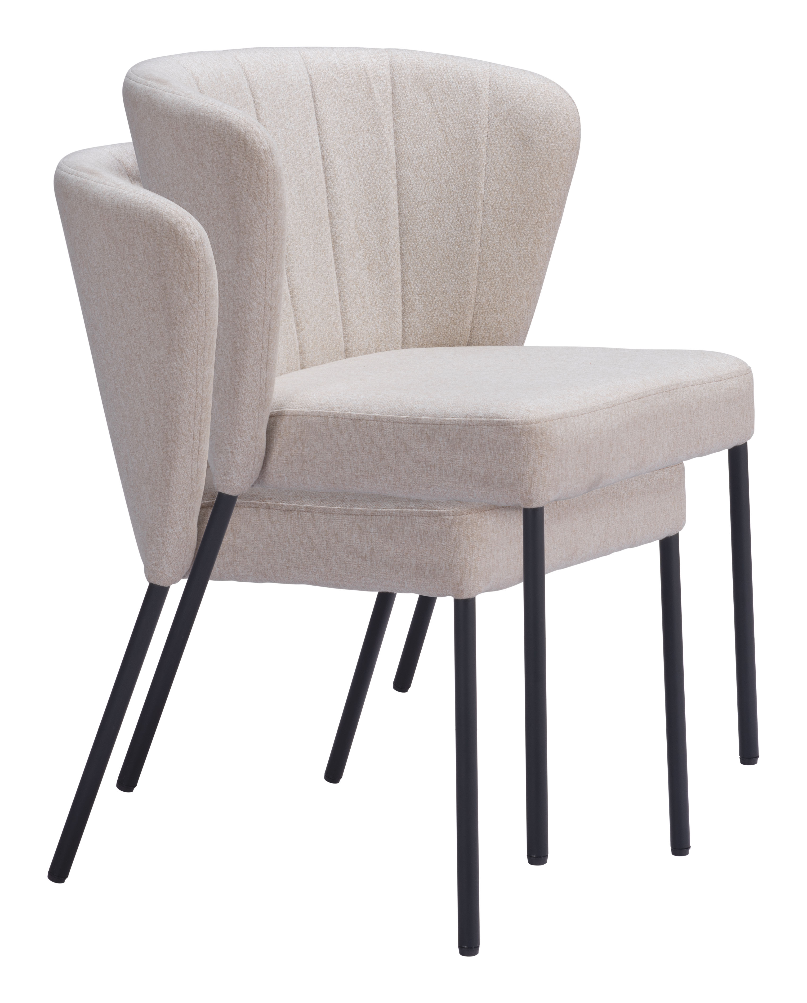 ZUO Aimee Dining Chair (Set of 2) - Beige