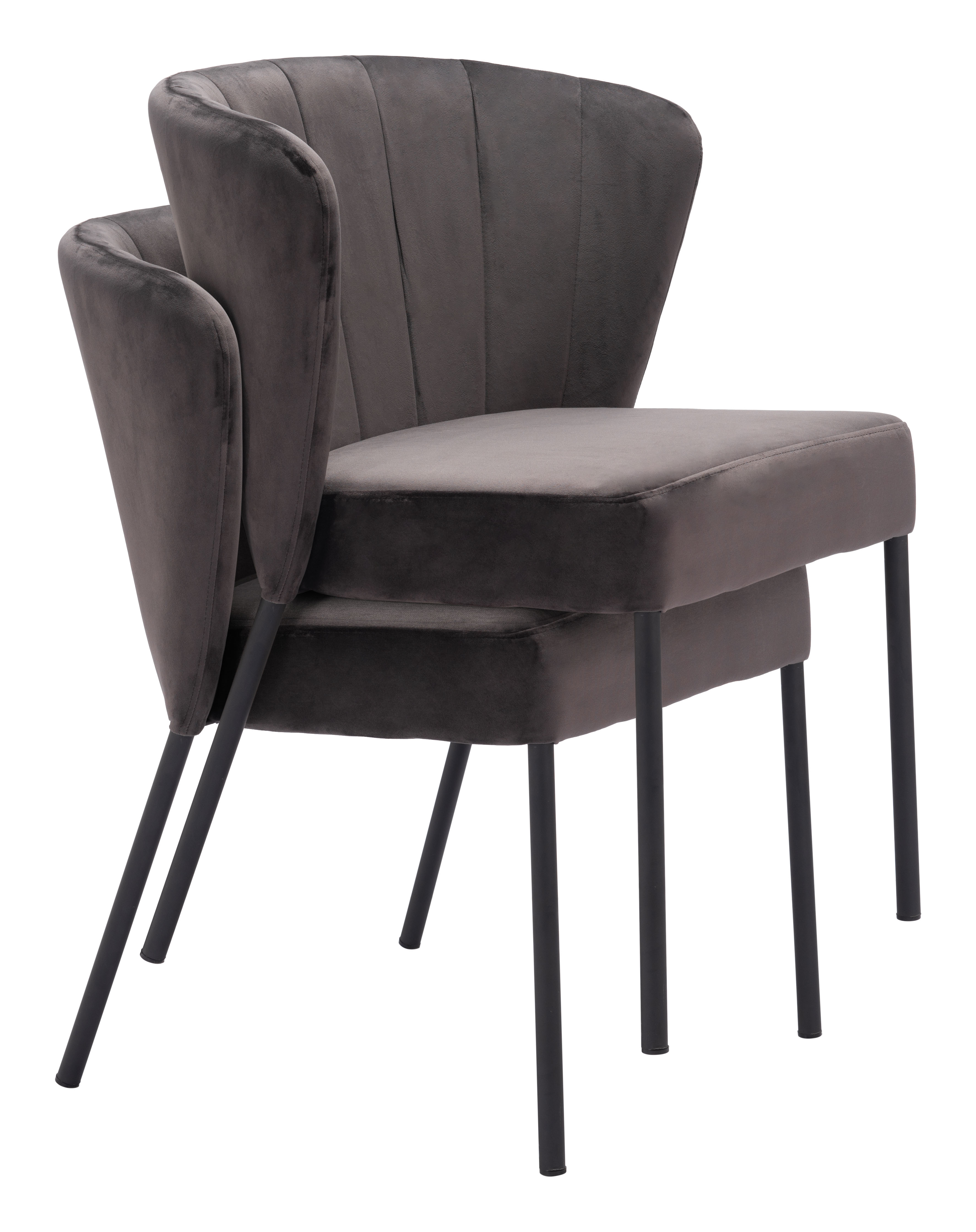 ZUO Aimee Dining Chair (Set of 2) - Gray