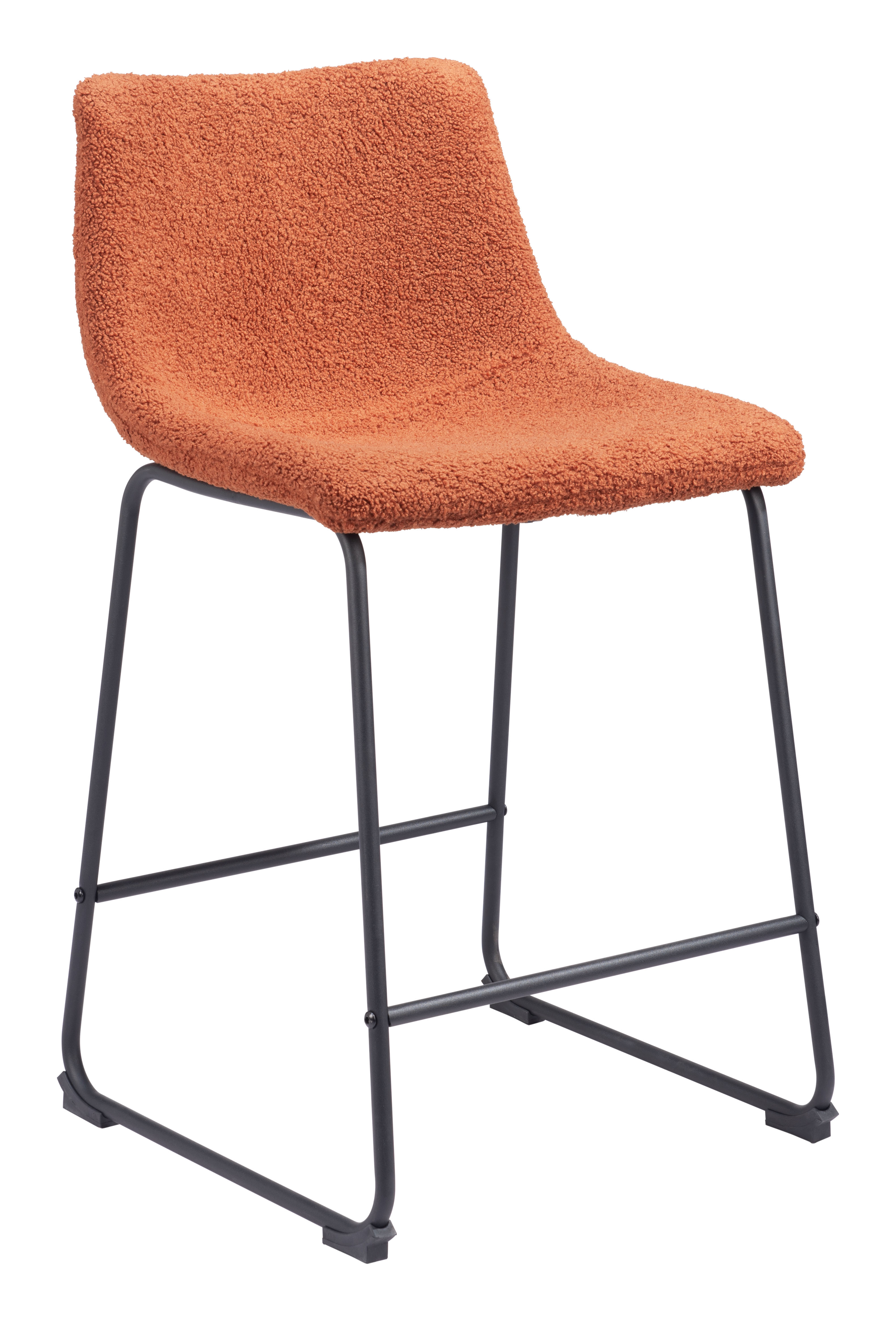 ZUO Smart Counter Stool (Set of 2) - Burnt Orange