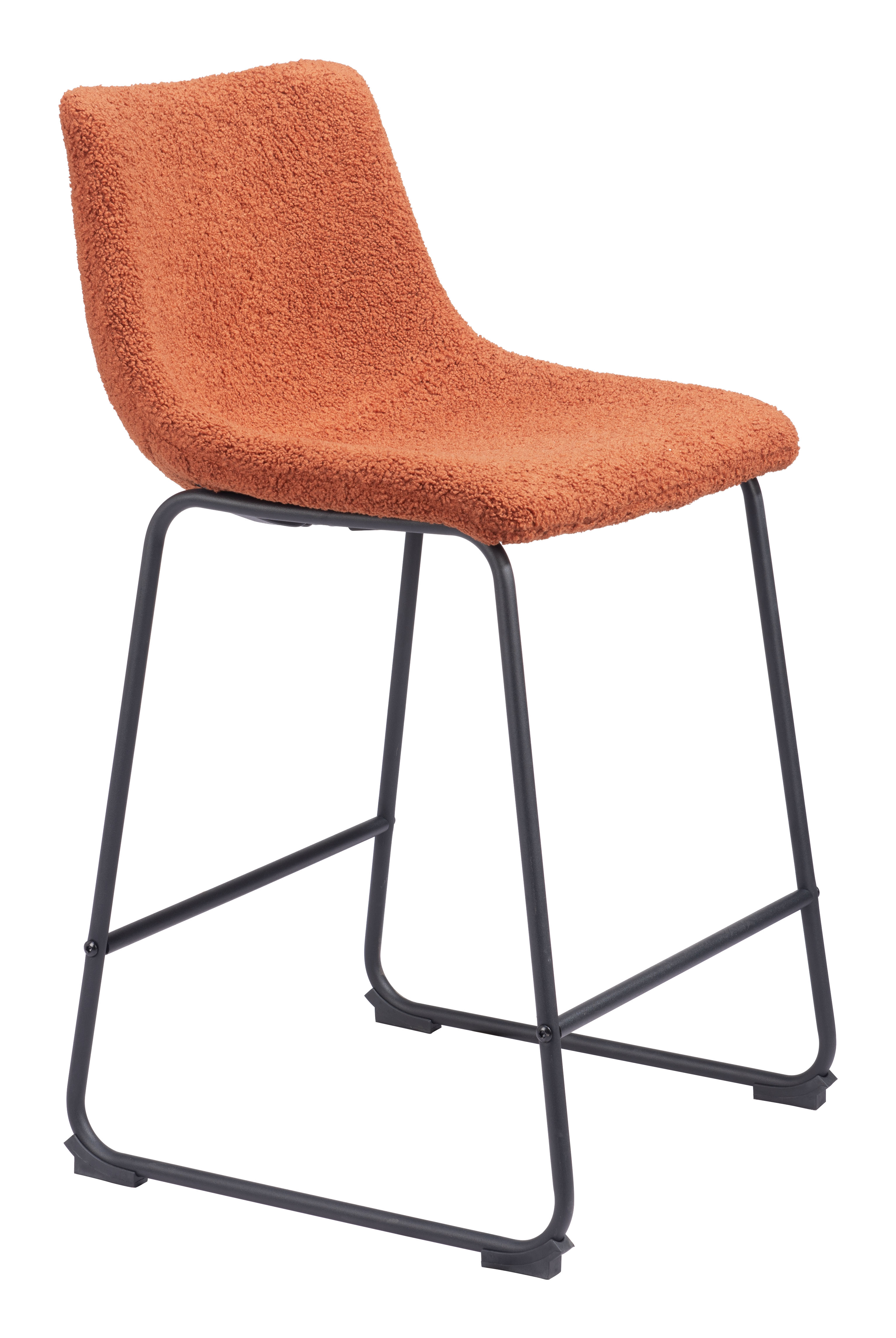 ZUO Smart Counter Stool (Set of 2) - Burnt Orange