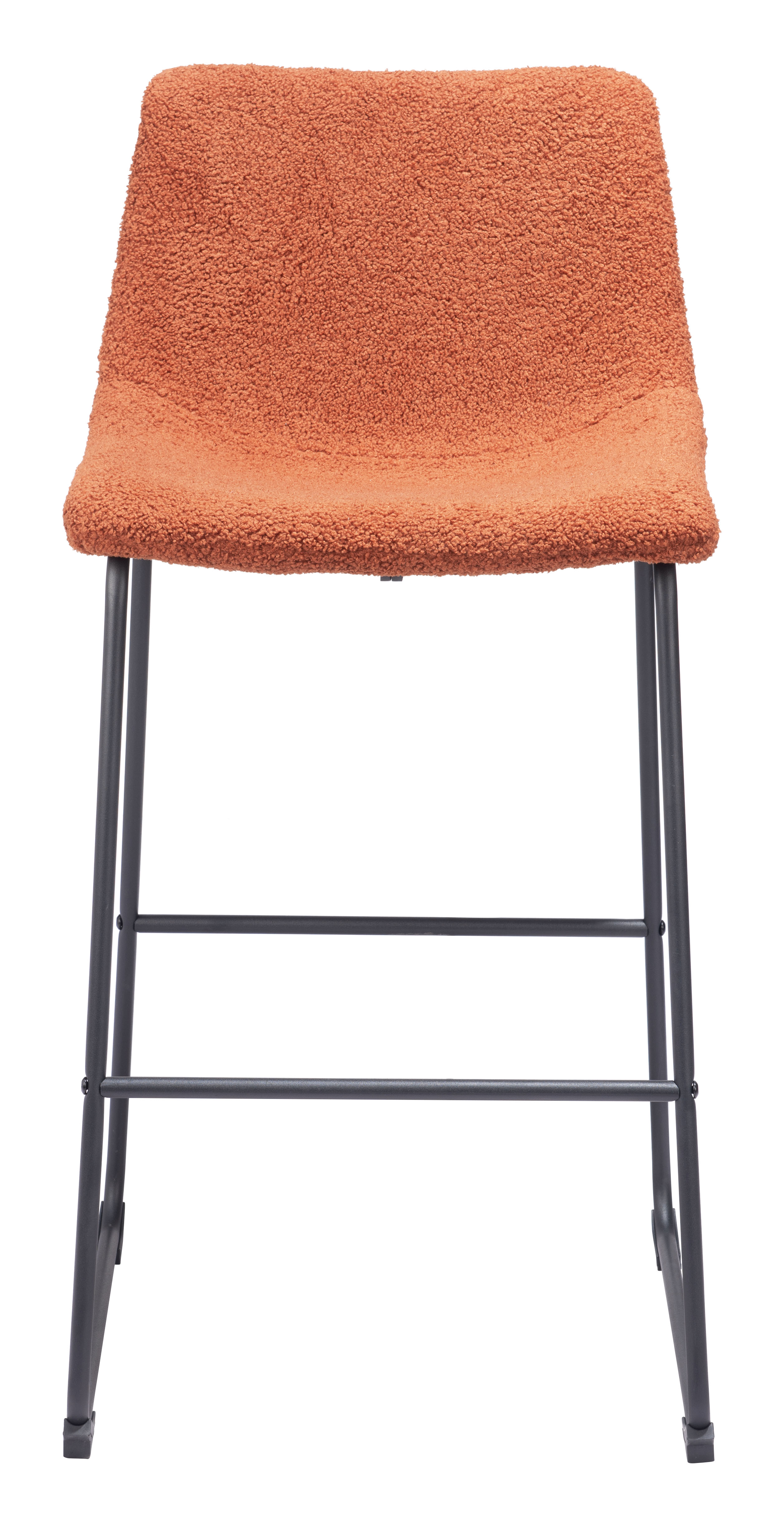 ZUO Smart Barstool (Set of 2) - Burnt Orange