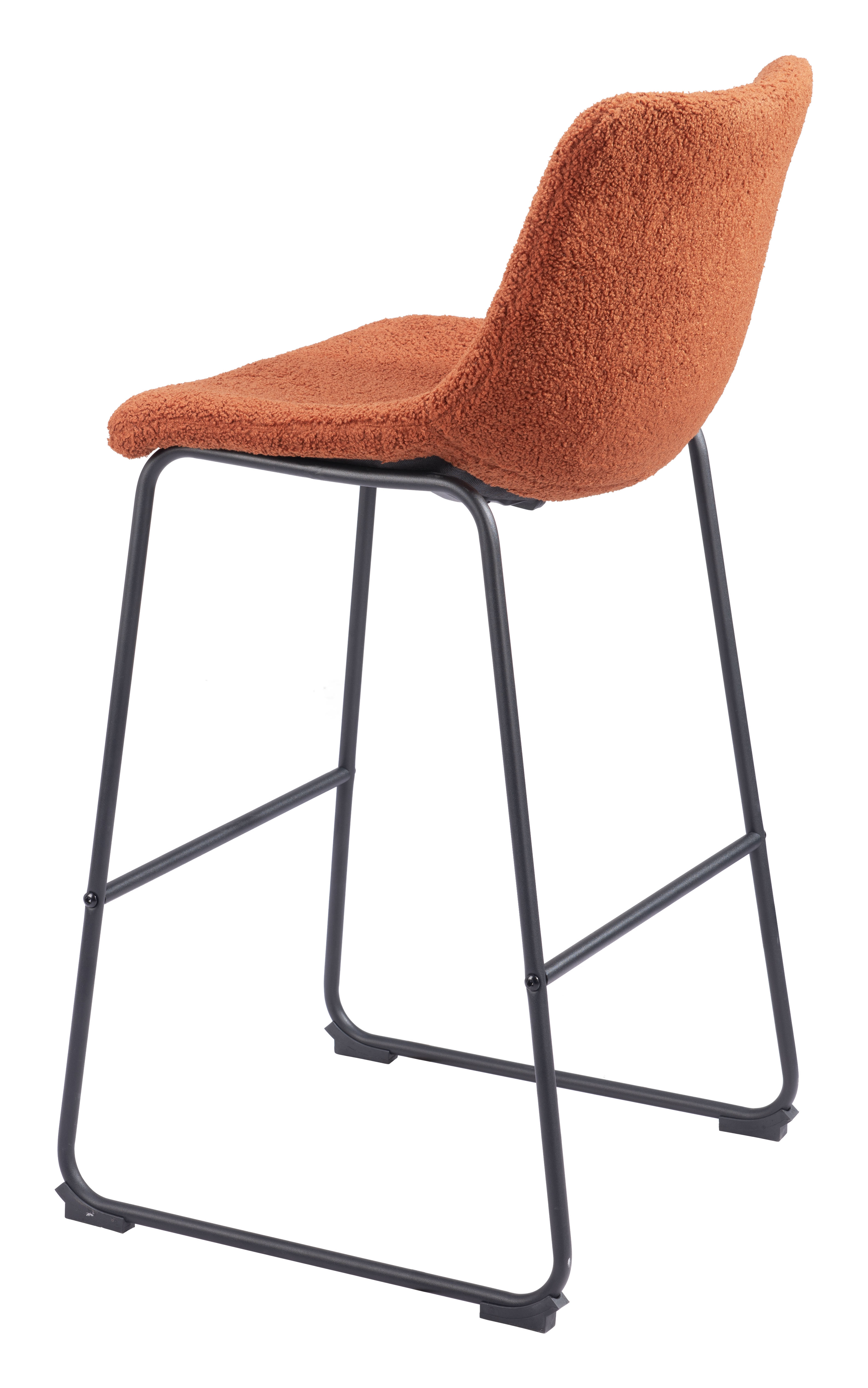 ZUO Smart Barstool (Set of 2) - Burnt Orange