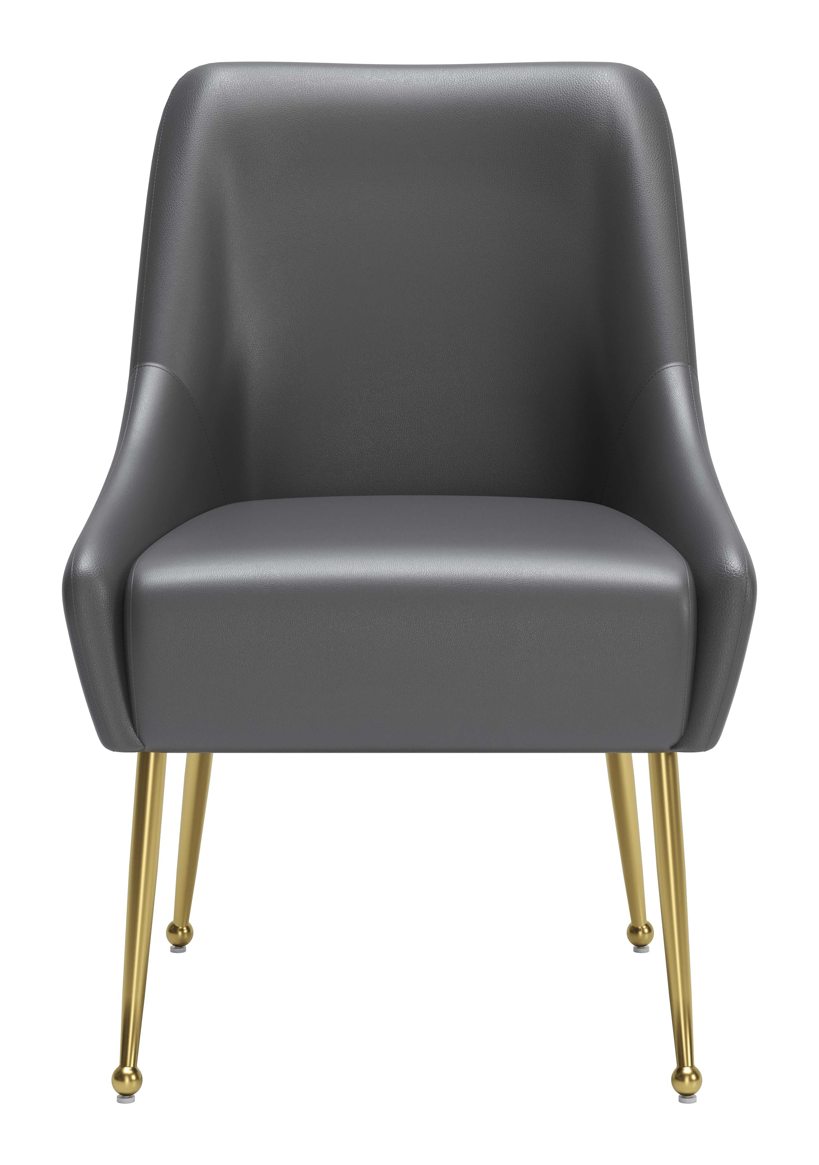 ZUO Maxine Dining Chair - Gray/Gold