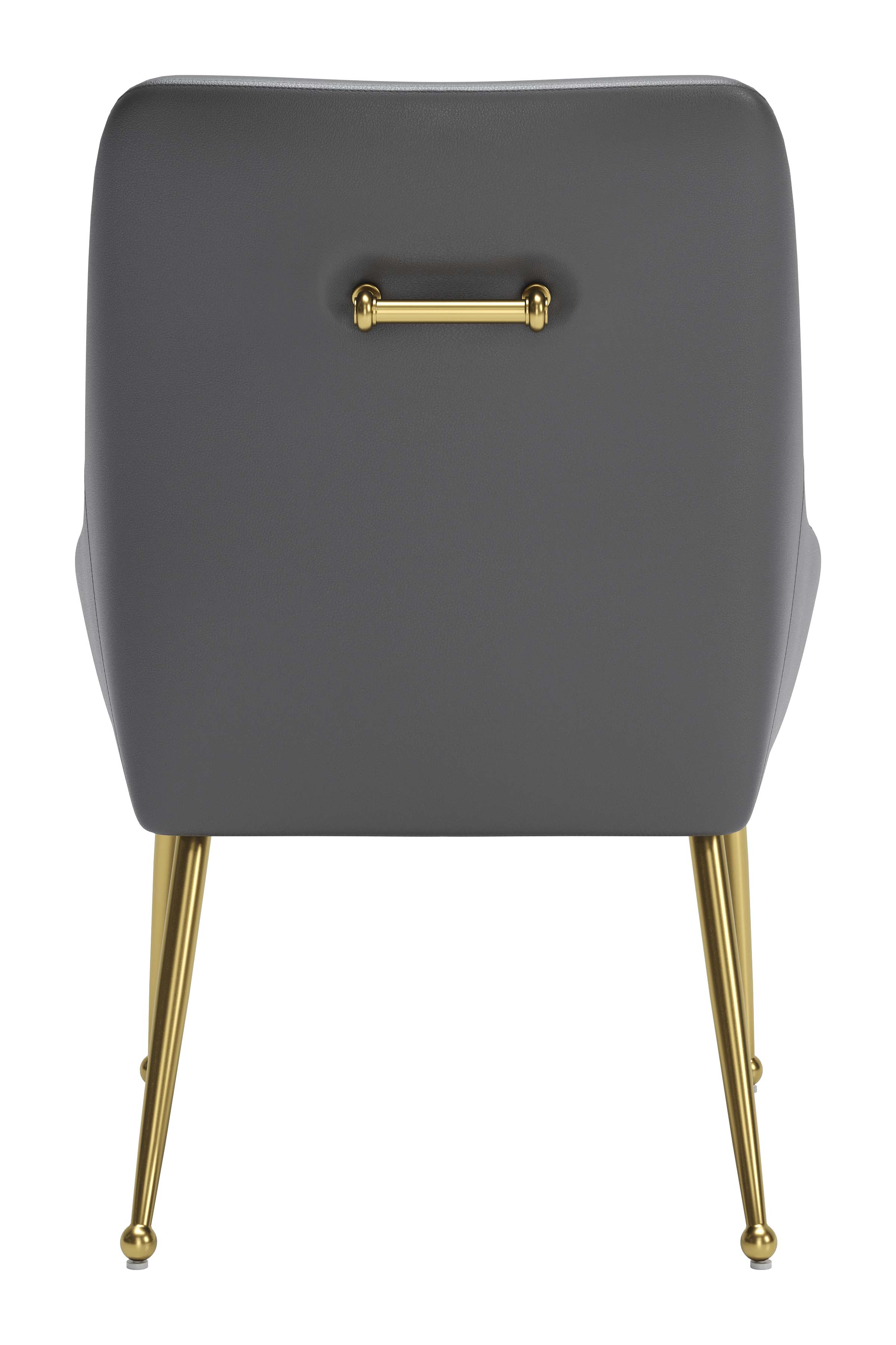 ZUO Maxine Dining Chair - Gray/Gold