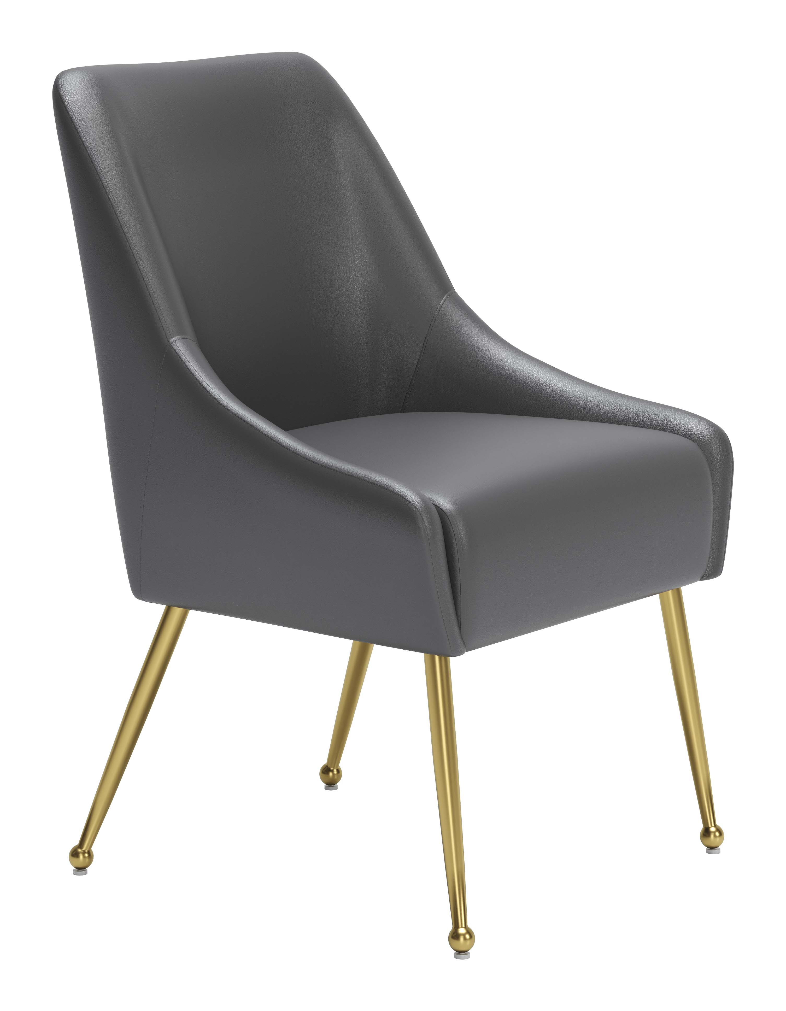 ZUO Maxine Dining Chair - Gray/Gold