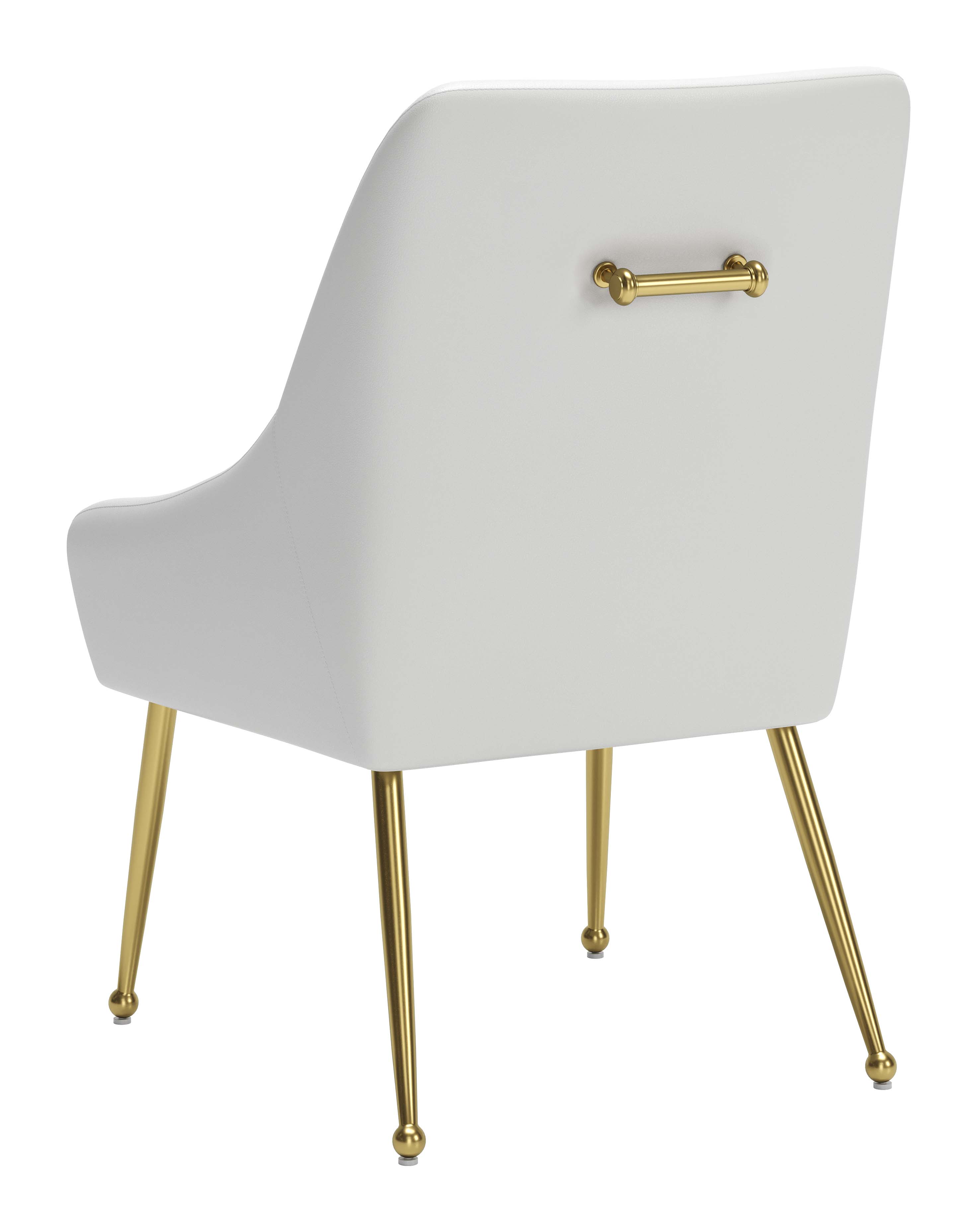 ZUO Maxine Dining Chair - White/Gold