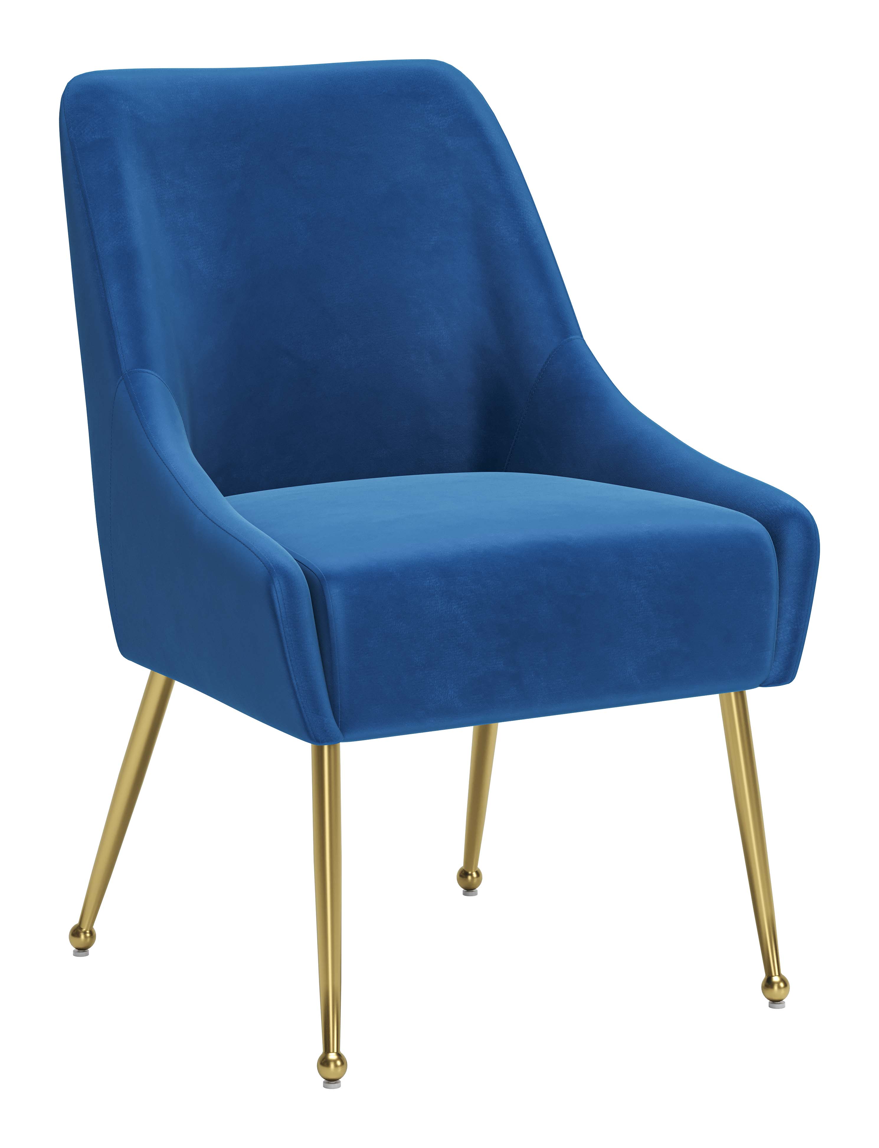 ZUO Maxine Dining Chair - Navy Blue/Gold