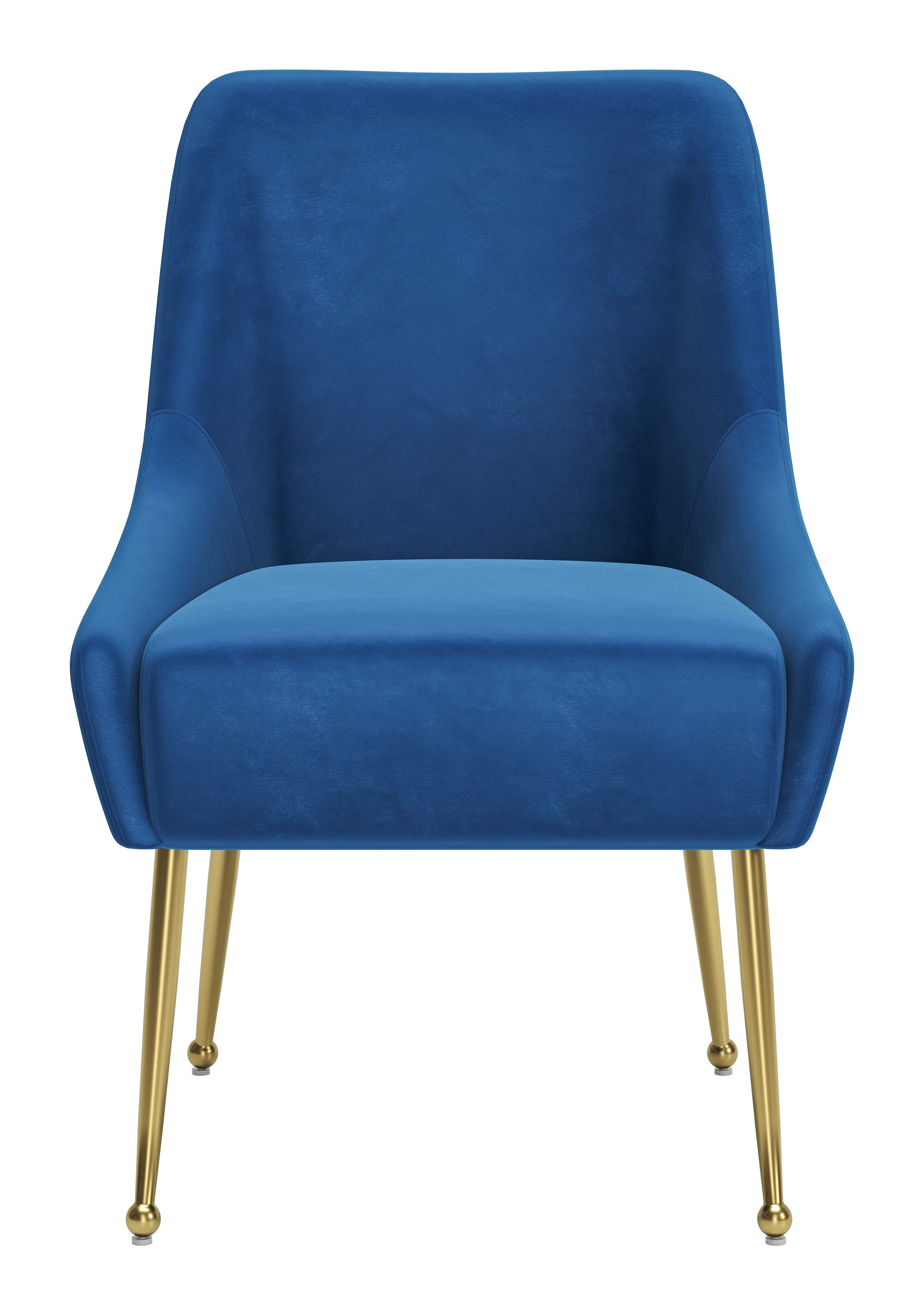 ZUO Maxine Dining Chair - Navy Blue/Gold