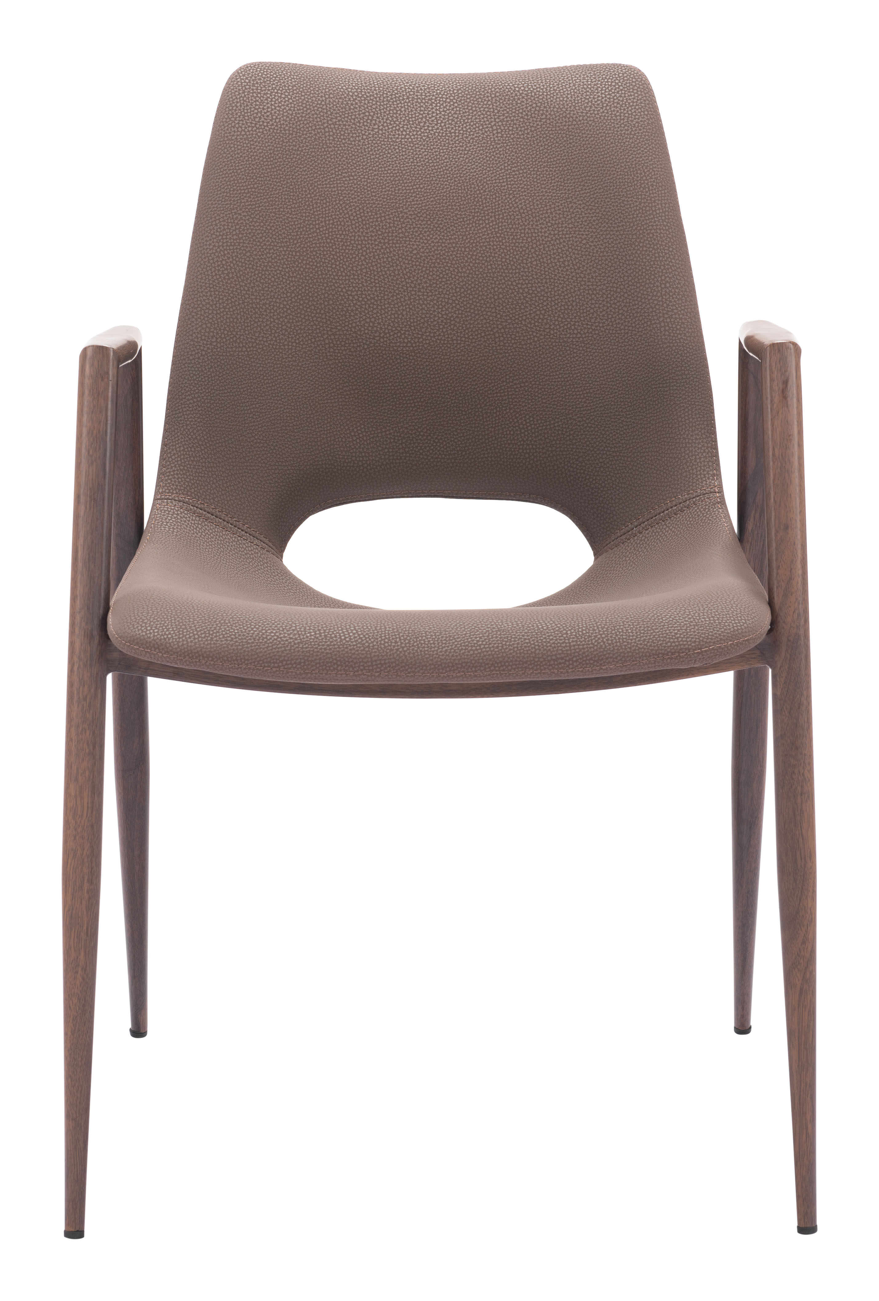 ZUO Desi Dining Chair (Set of 2) - Brown/Walnut