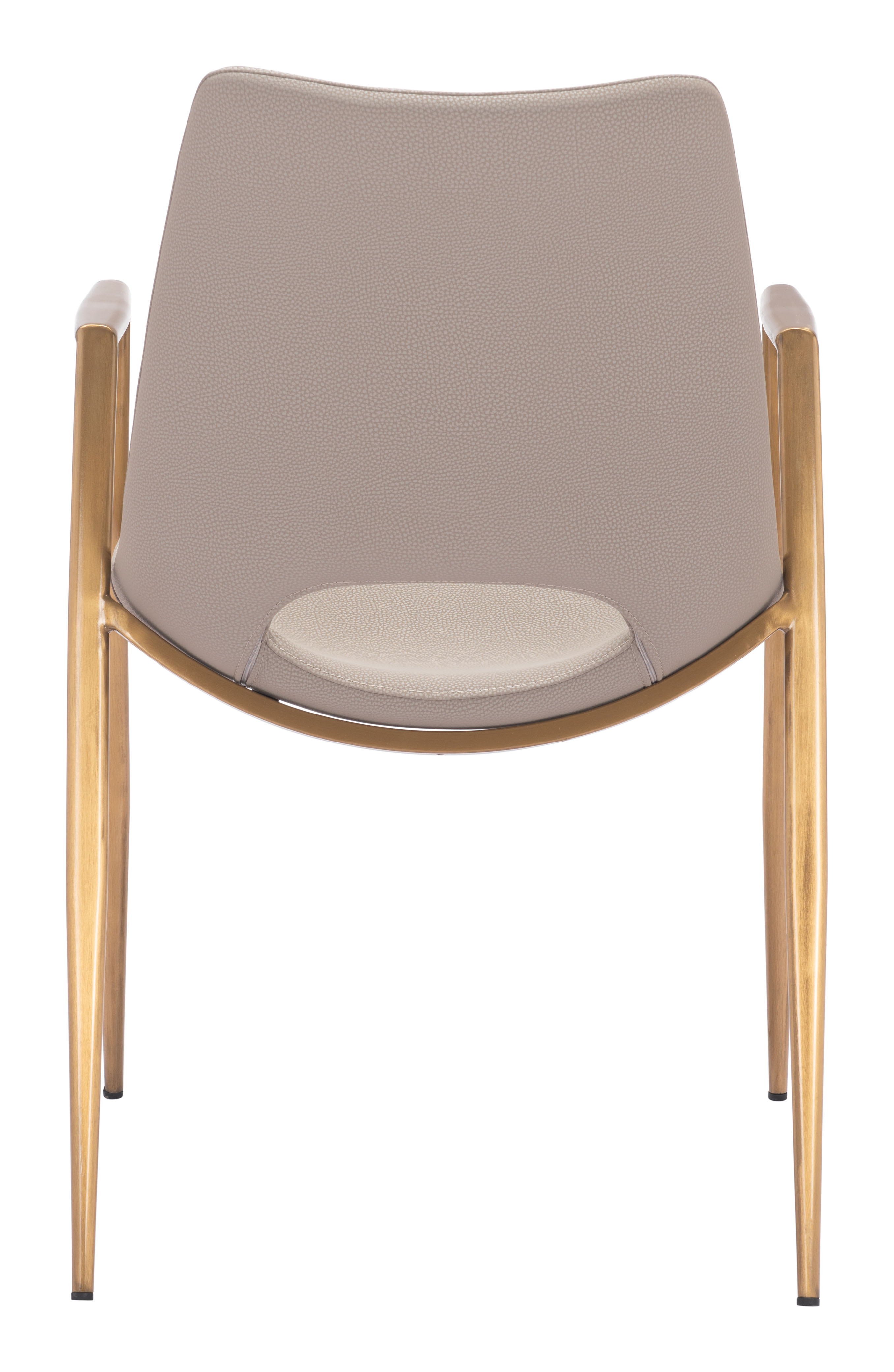 ZUO Desi Dining Chair (Set of 2) - Beige/Gold