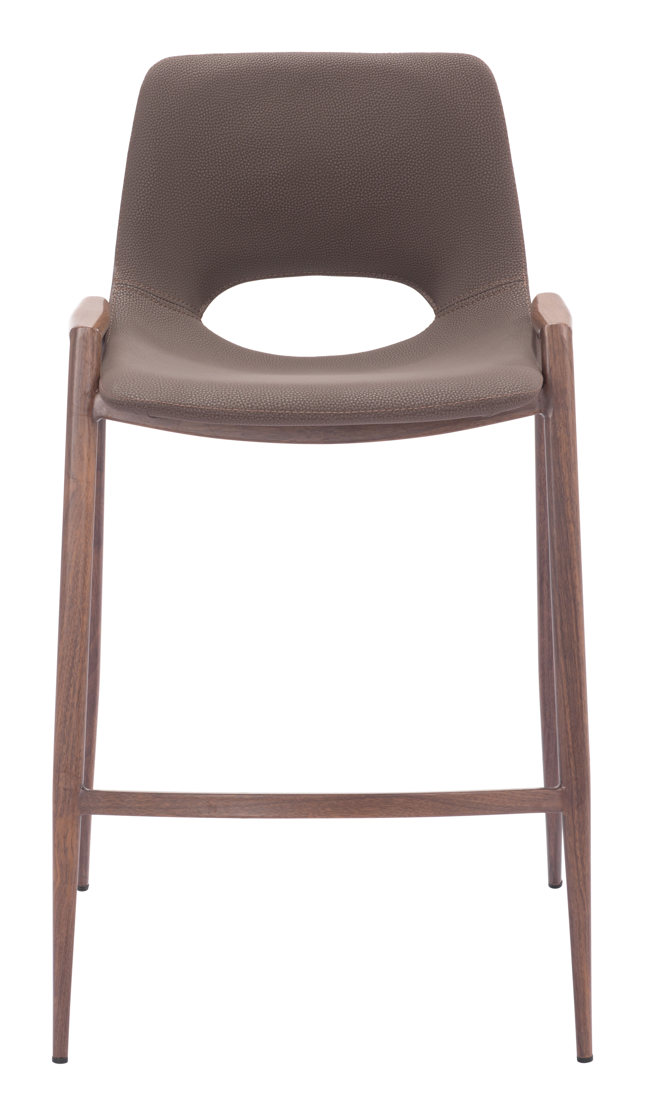 ZUO Desi Counter Stool (Set of 2) - Brown/Walnut