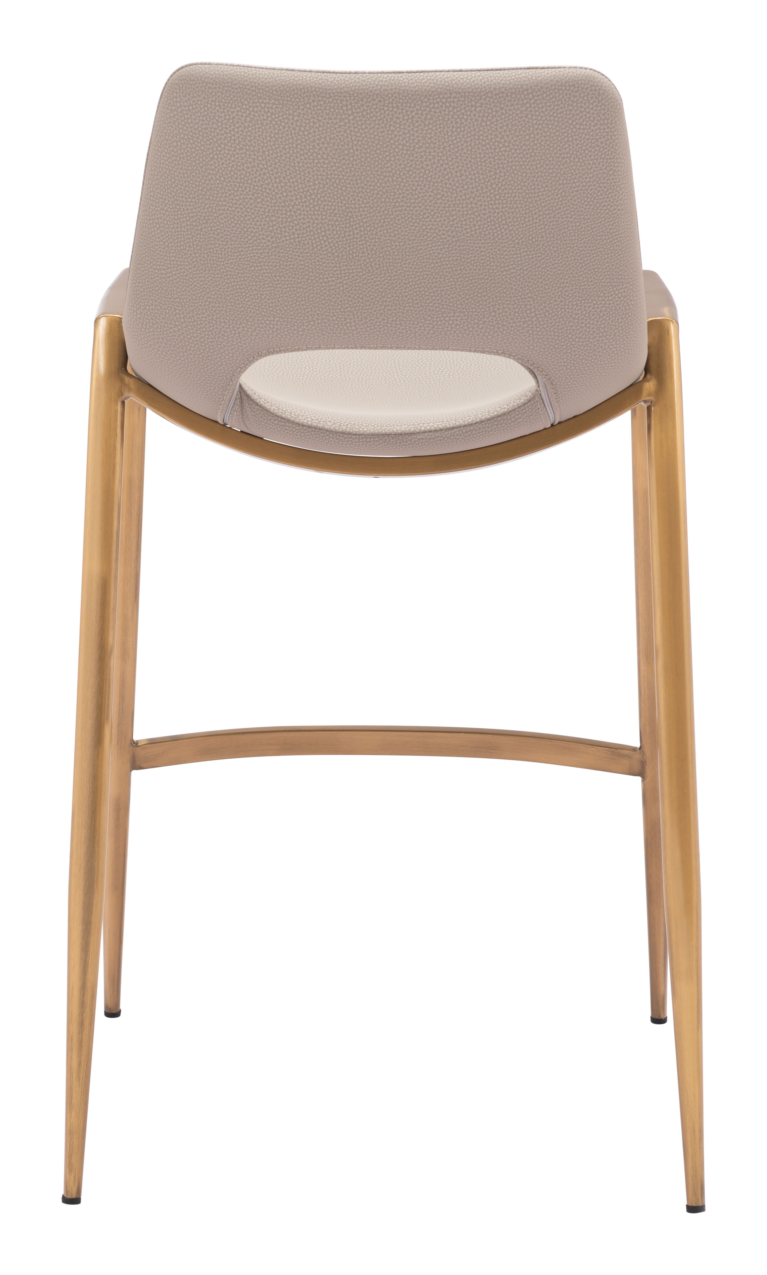 ZUO Desi Counter Stool (Set of 2) - Beige/Gold