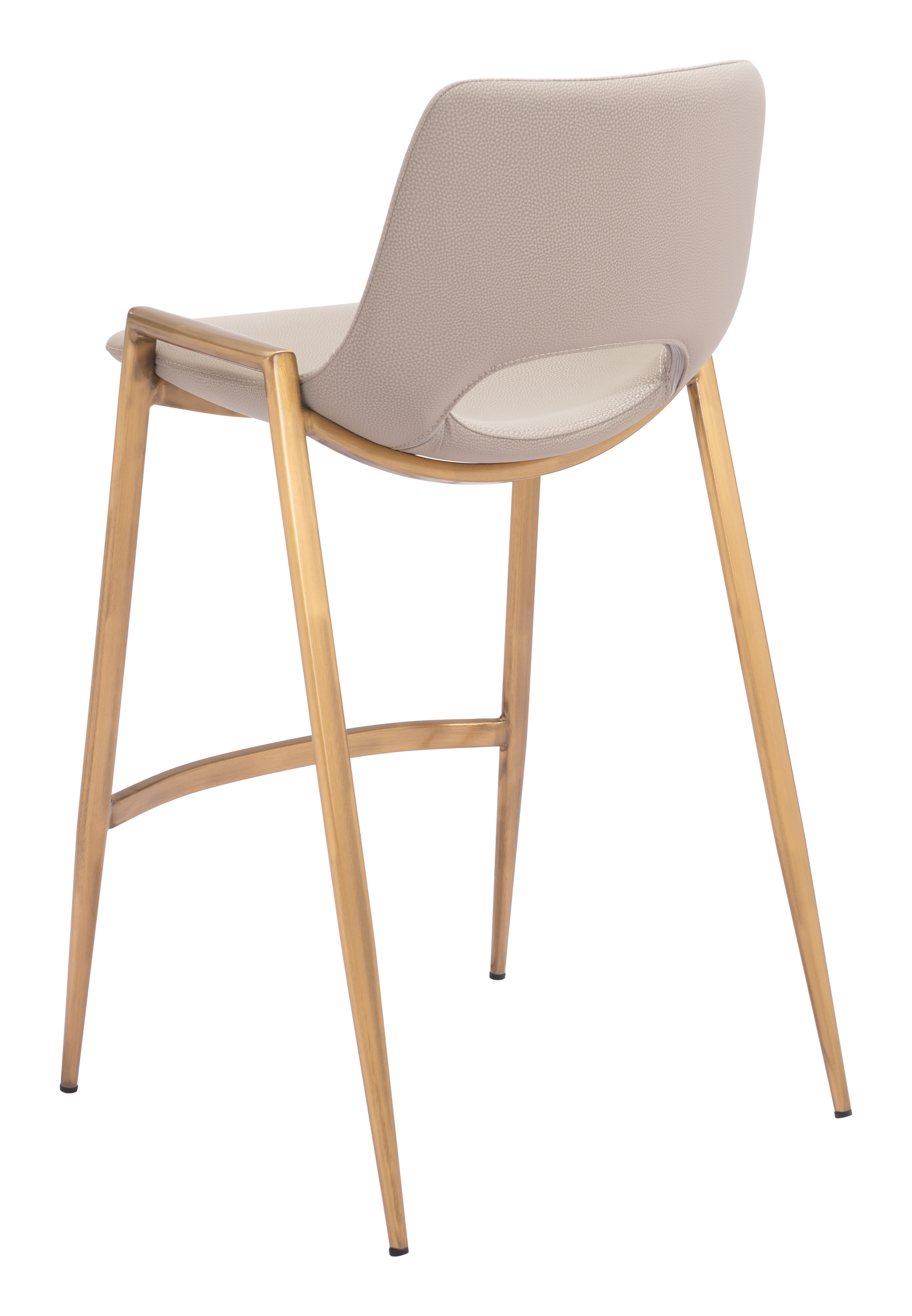 ZUO Desi Counter Stool (Set of 2) - Beige/Gold