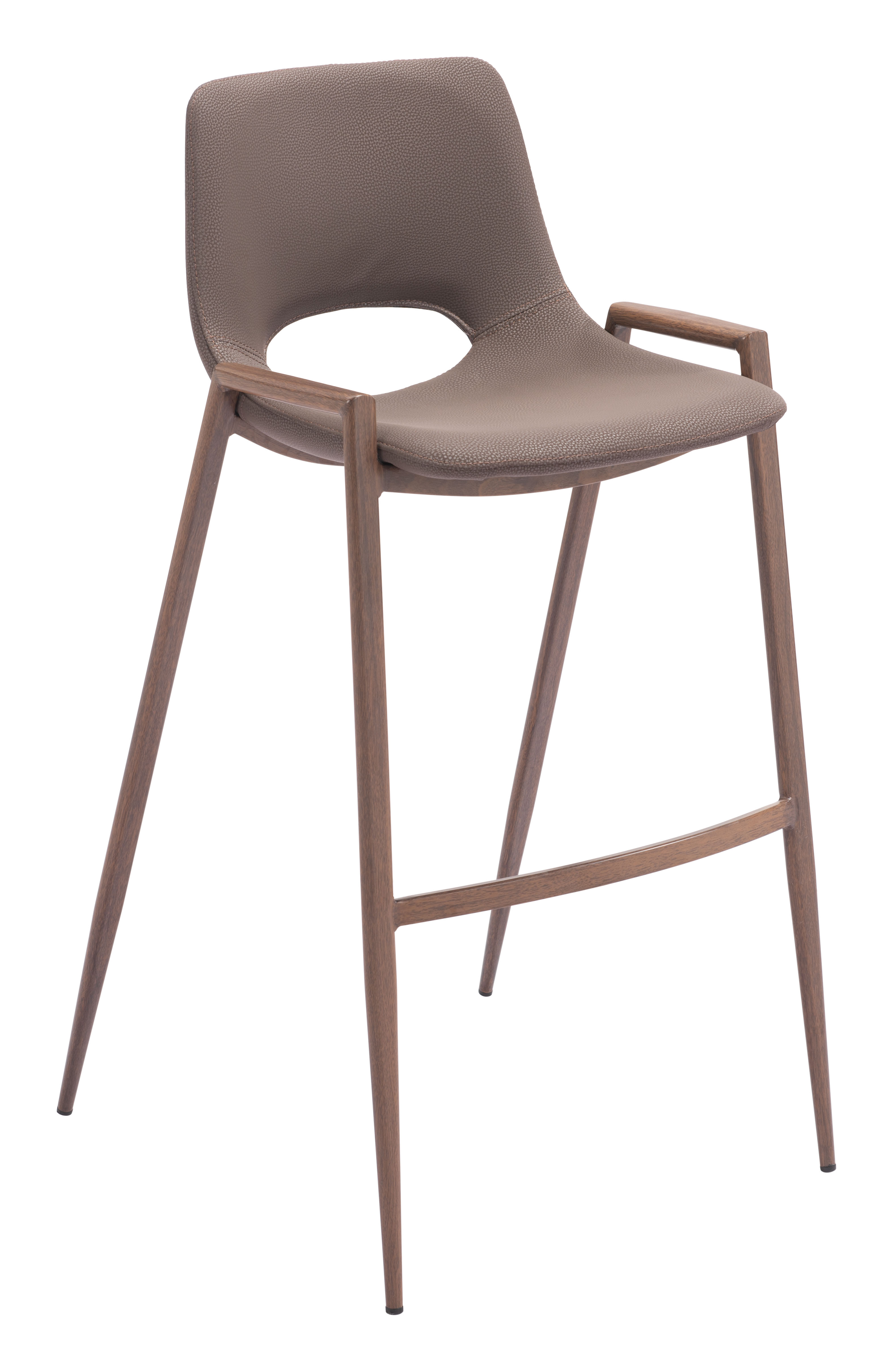 ZUO Desi Barstool (Set of 2) - Brown/Walnut